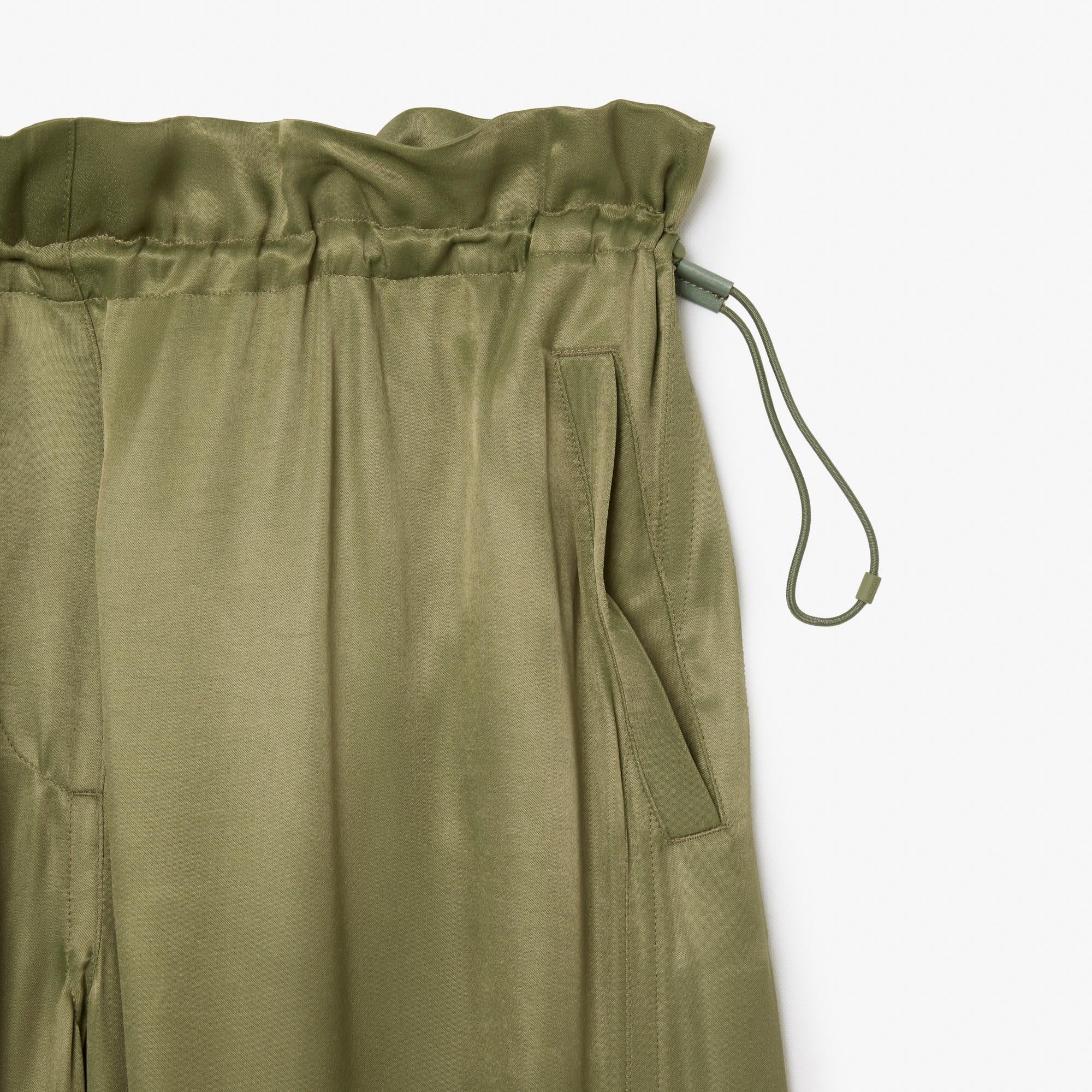 Kadın Oversize Fit Haki Kargo Pantolon