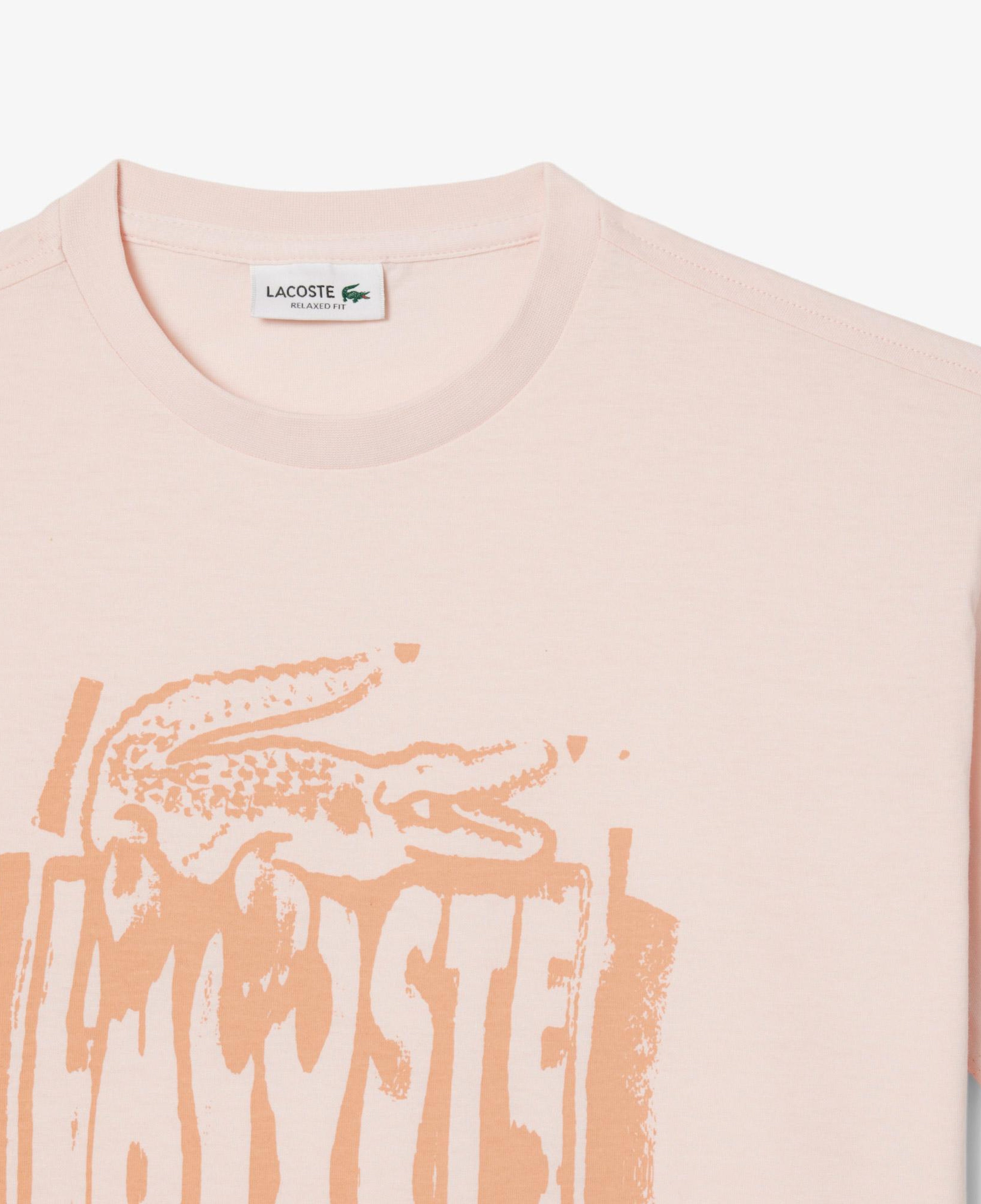 Çocuk Bisiklet Yaka Baskılı Açık Pembe T-Shirt