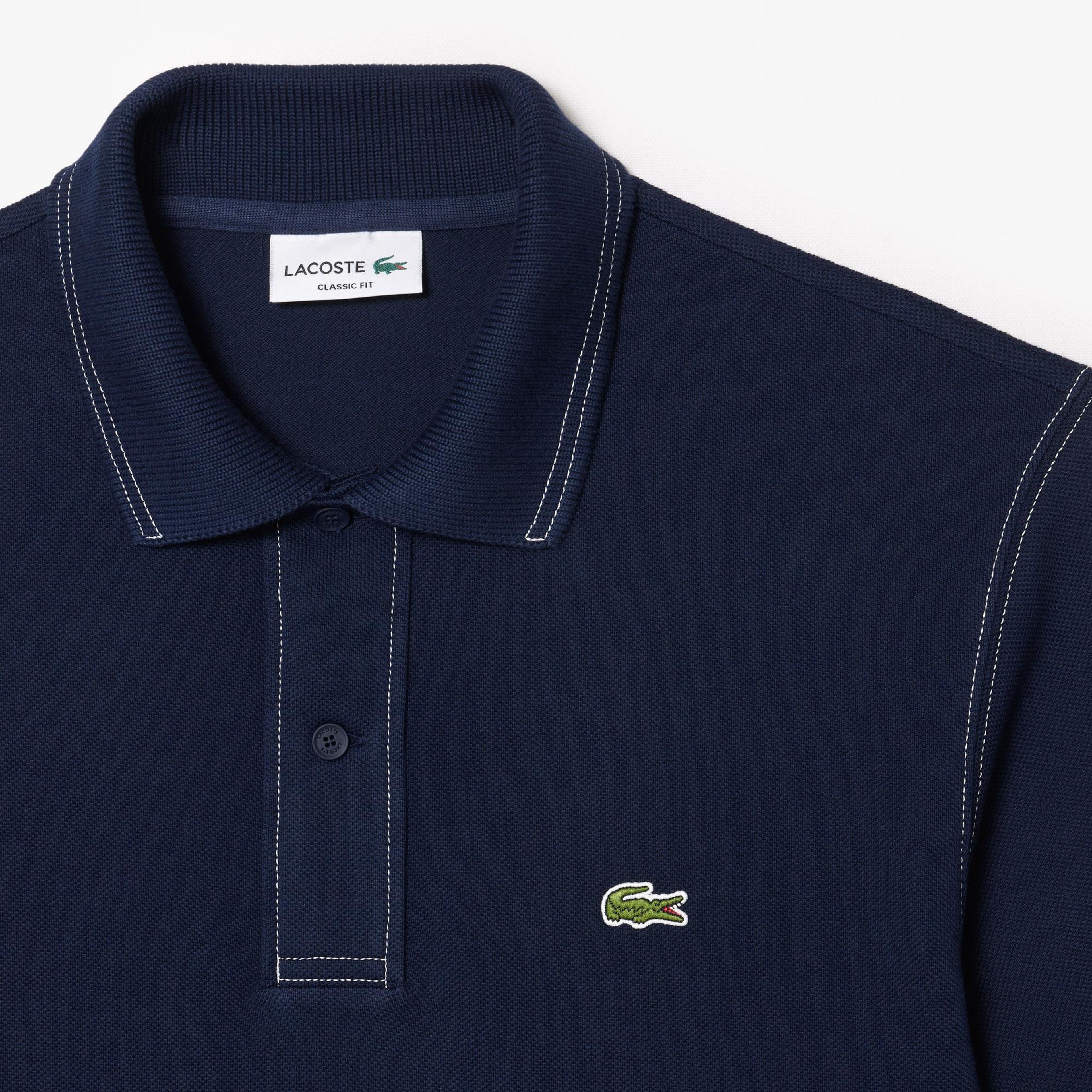 Erkek Classic Fit Organik Pamuk Lacivert Polo