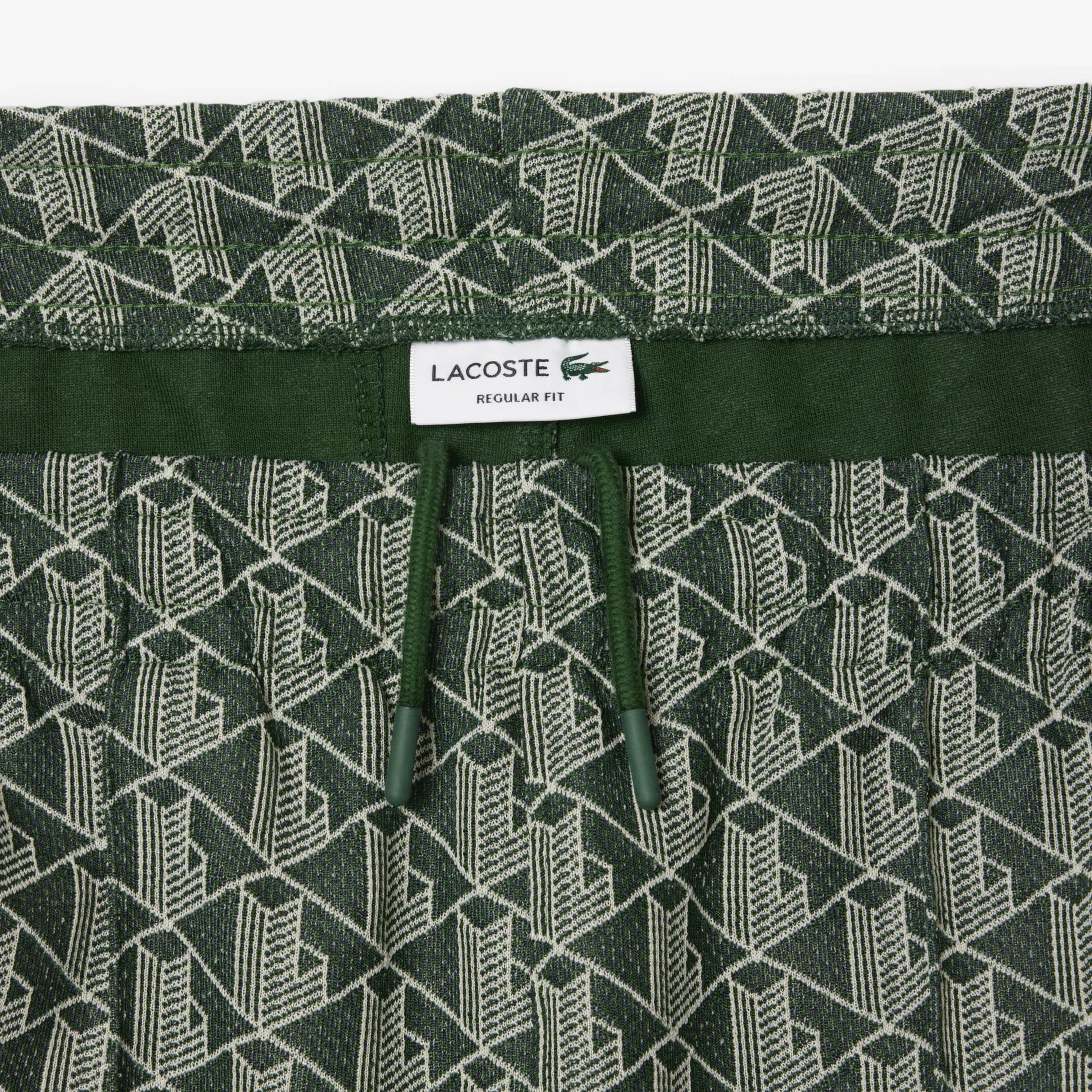 Paris Erkek Regular Fit Monogram Yeşil Eşofman Altı