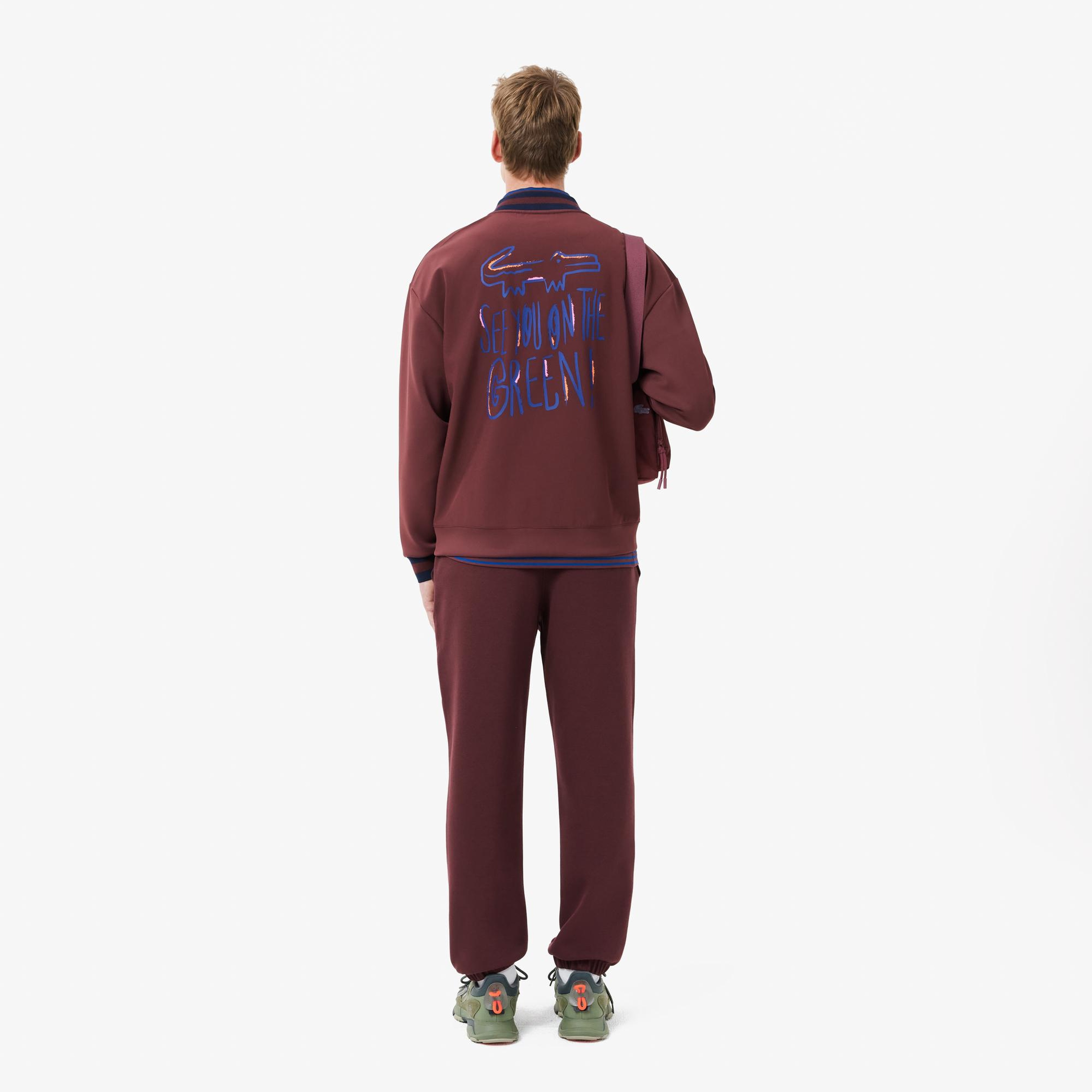 Erkek Regular Fit Bordo Eşofman Altı