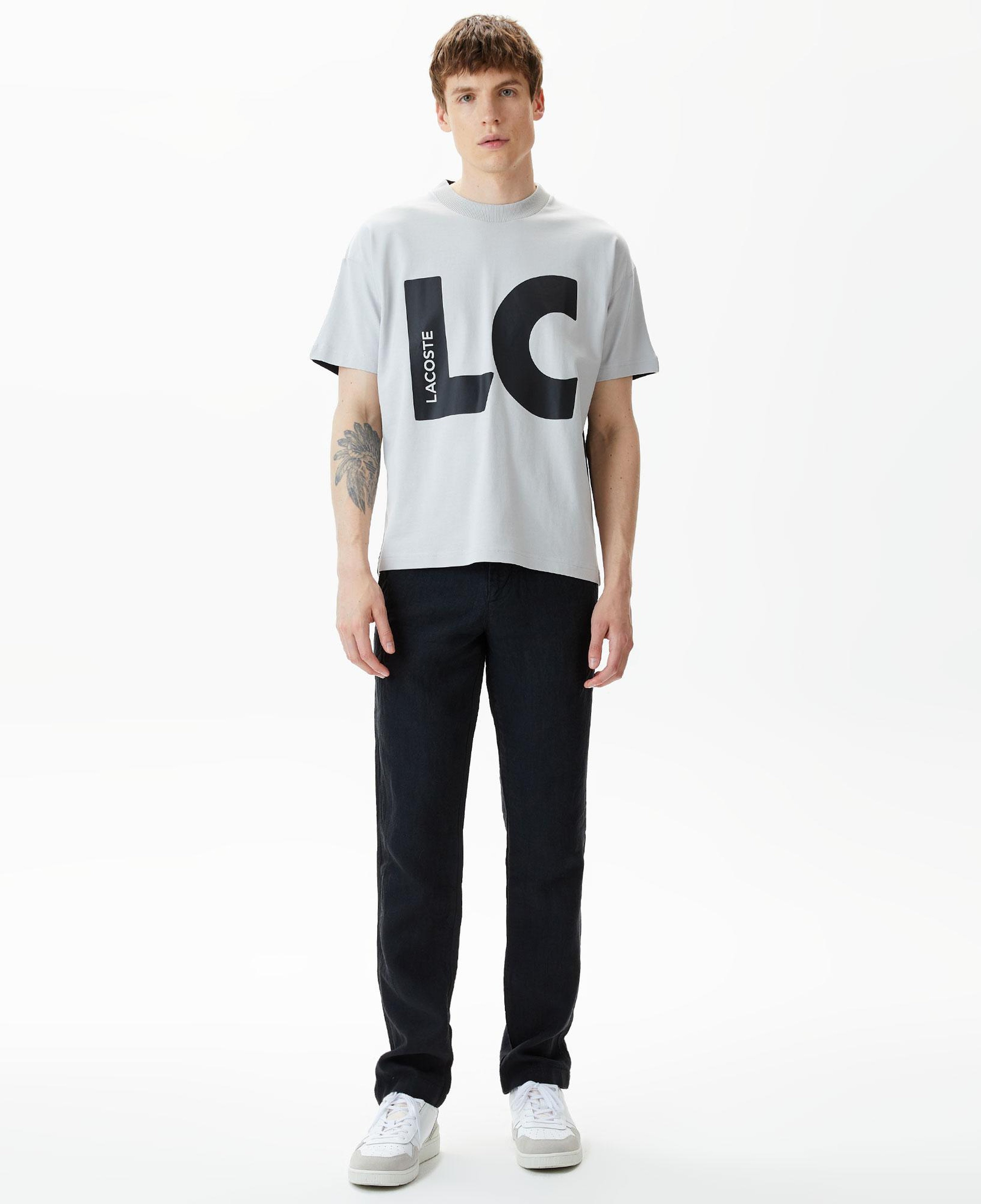 Erkek Slim Fit Chino Keten Siyah Pantolon