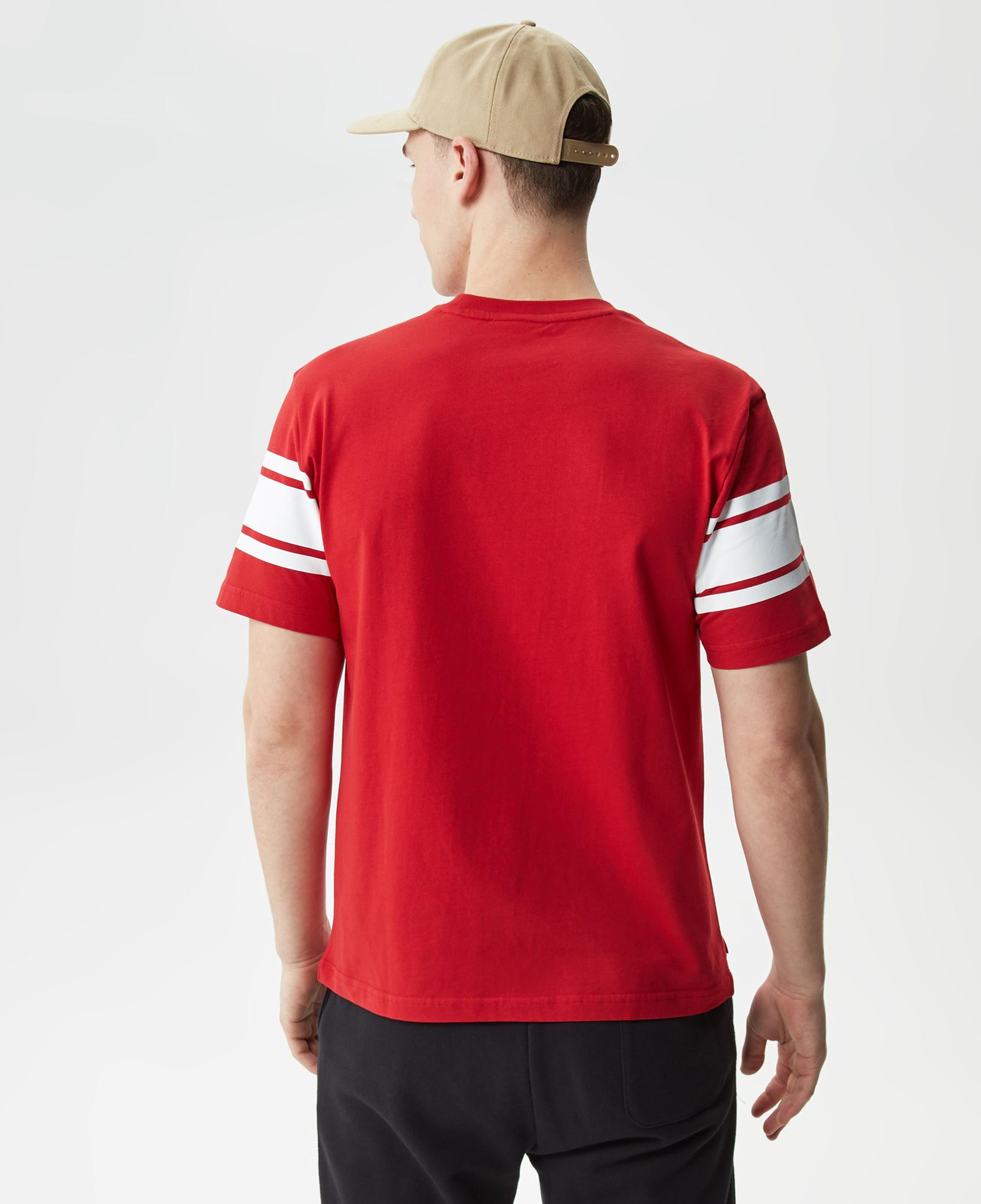 Active Erkek Relaxed Fit Bisiklet Yaka Baskılı Kırmızı T-Shirt