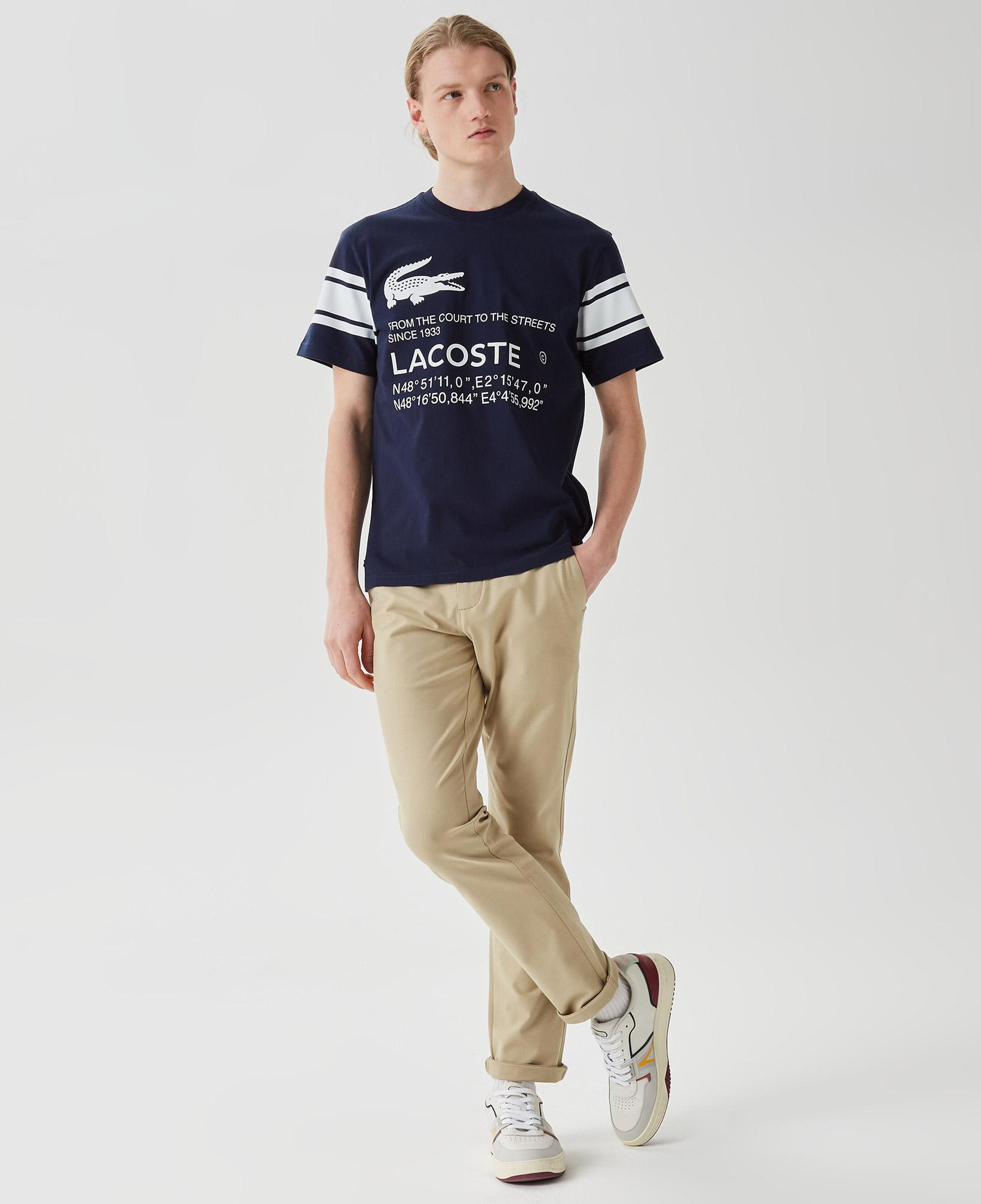 Active Erkek Relaxed Fit Bisiklet Yaka Baskılı Lacivert T-Shirt