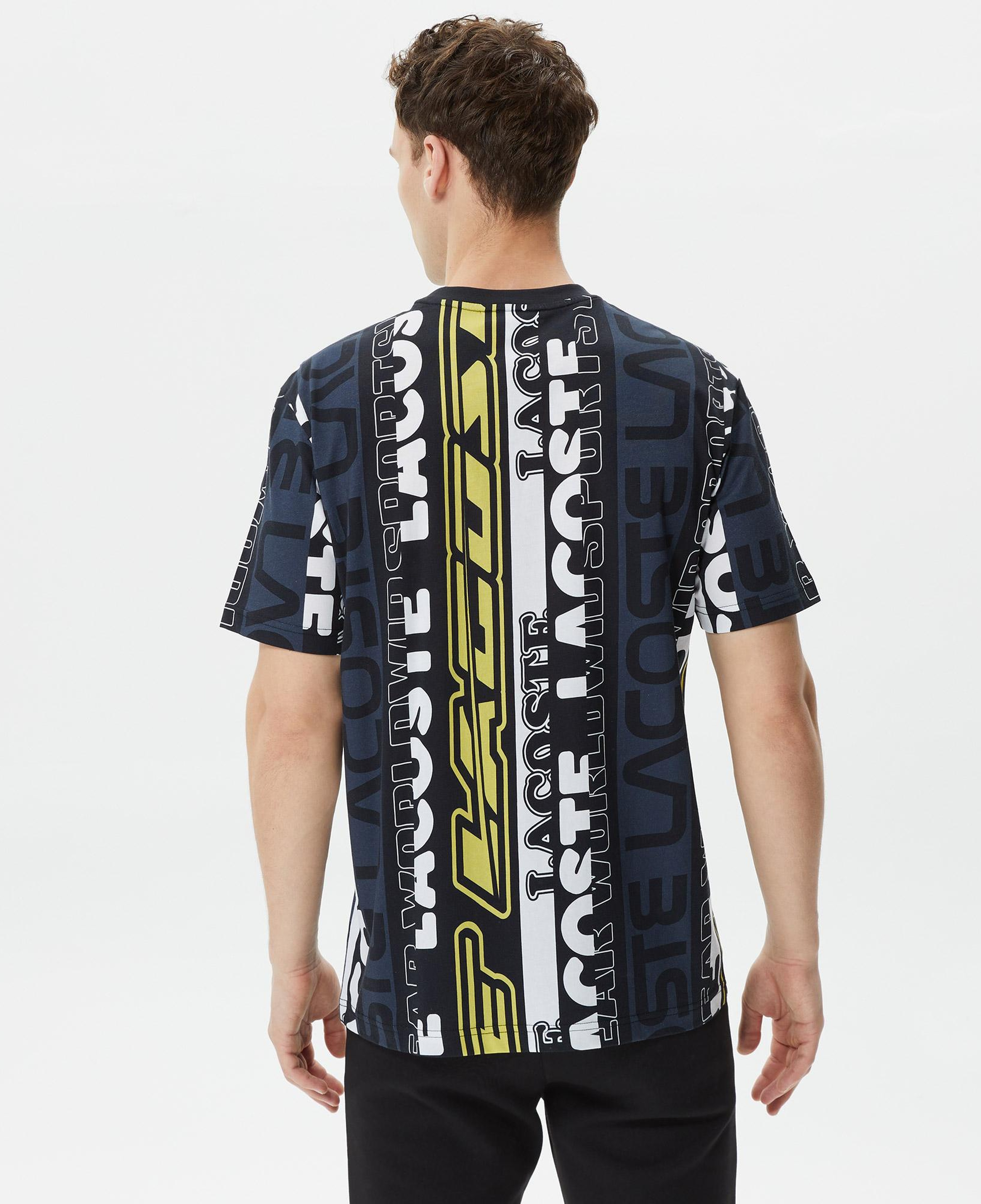 Erkek Regular Fit Bisiklet Yaka Baskılı Siyah T-Shirt