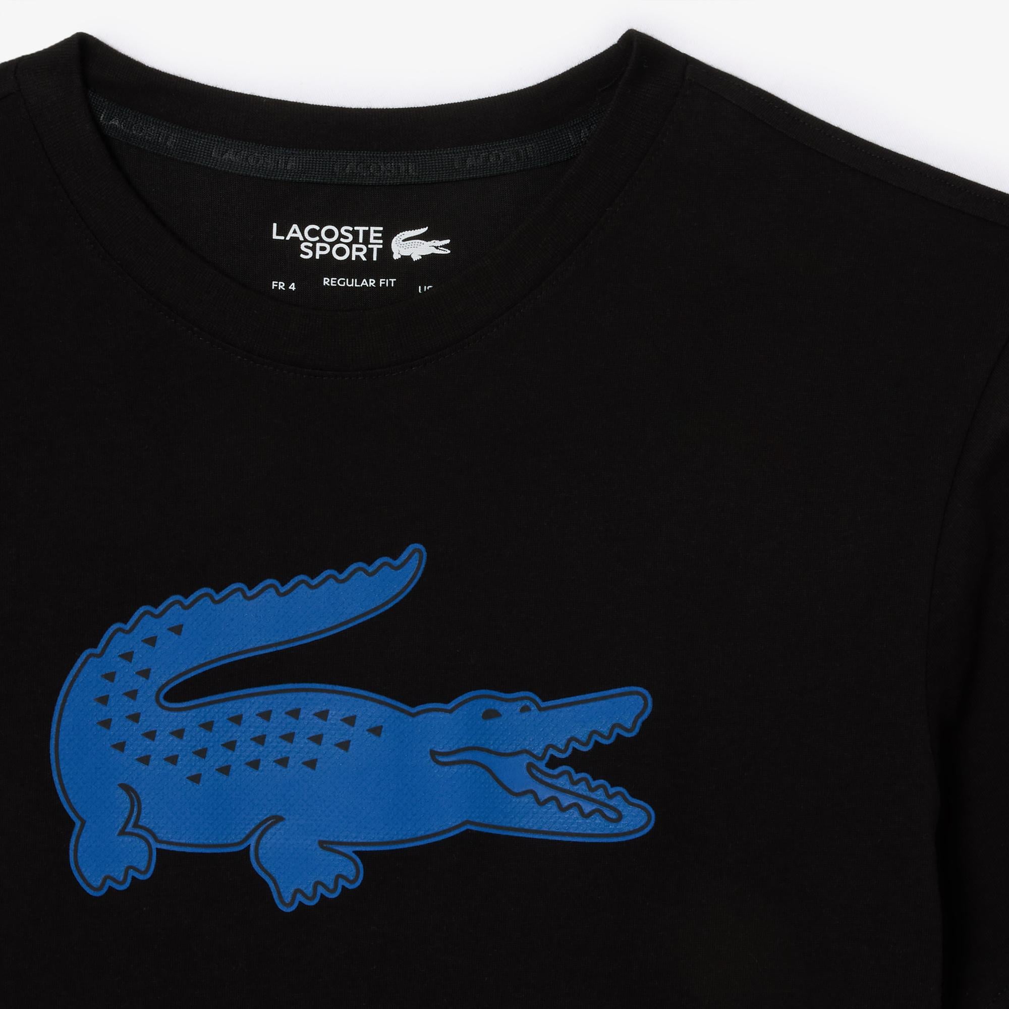 Erkek Regular Fit Bisiklet Yaka Baskılı Siyah T-Shirt