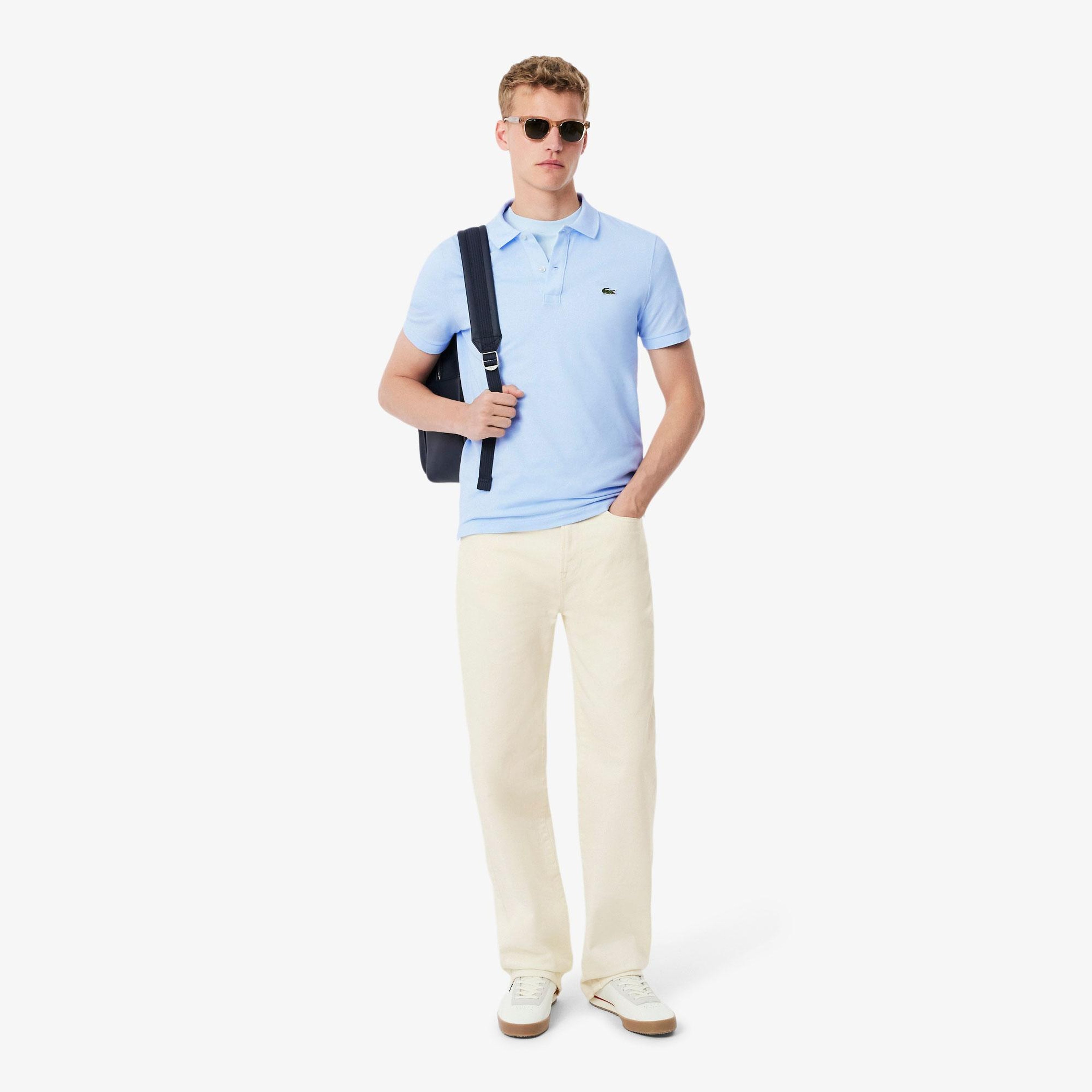 Lacoste L.12.12 Erkek Slim Fit Açık Mavi Polo
