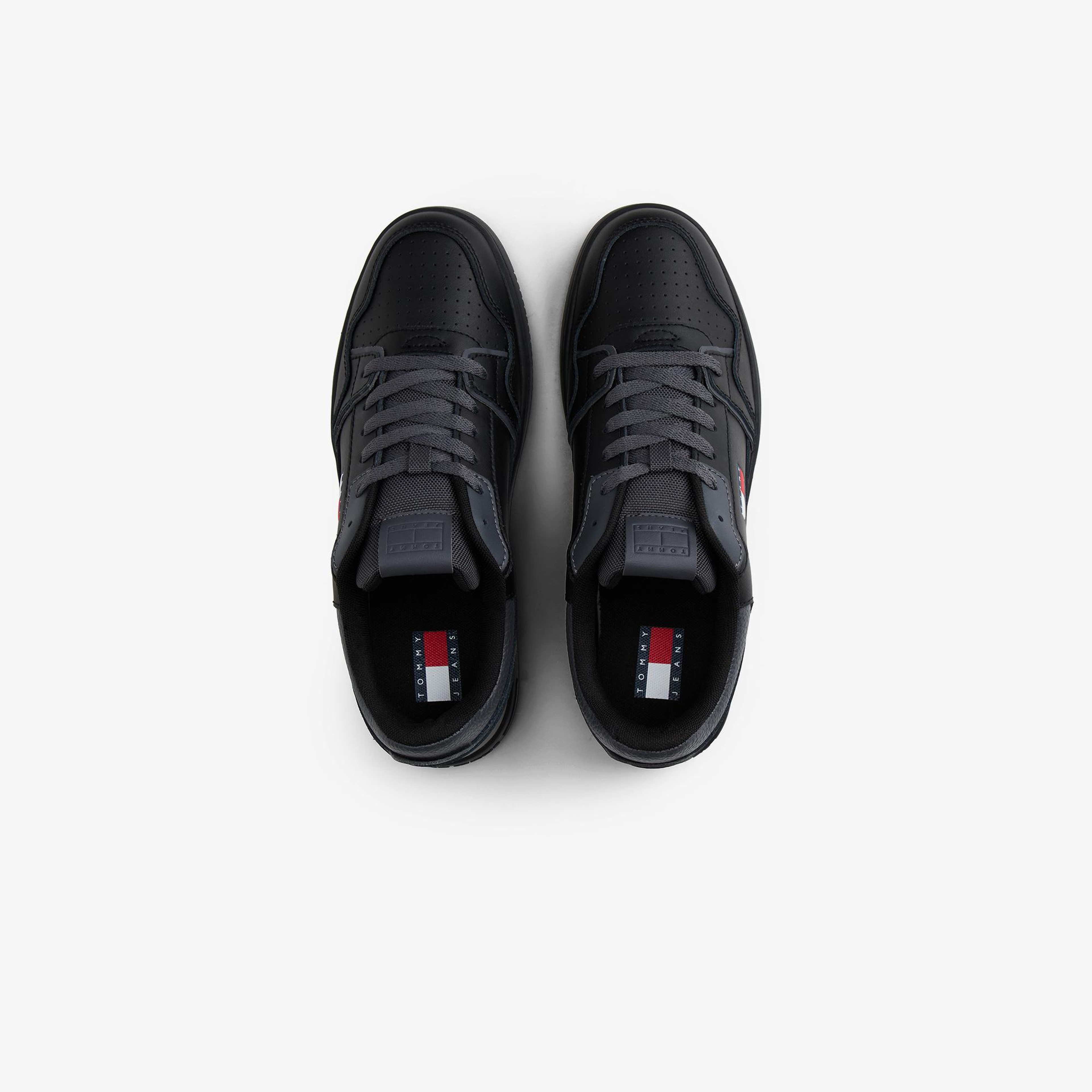 Tommy Jeans Retro Basket Kadın Siyah Spor Ayakkabı