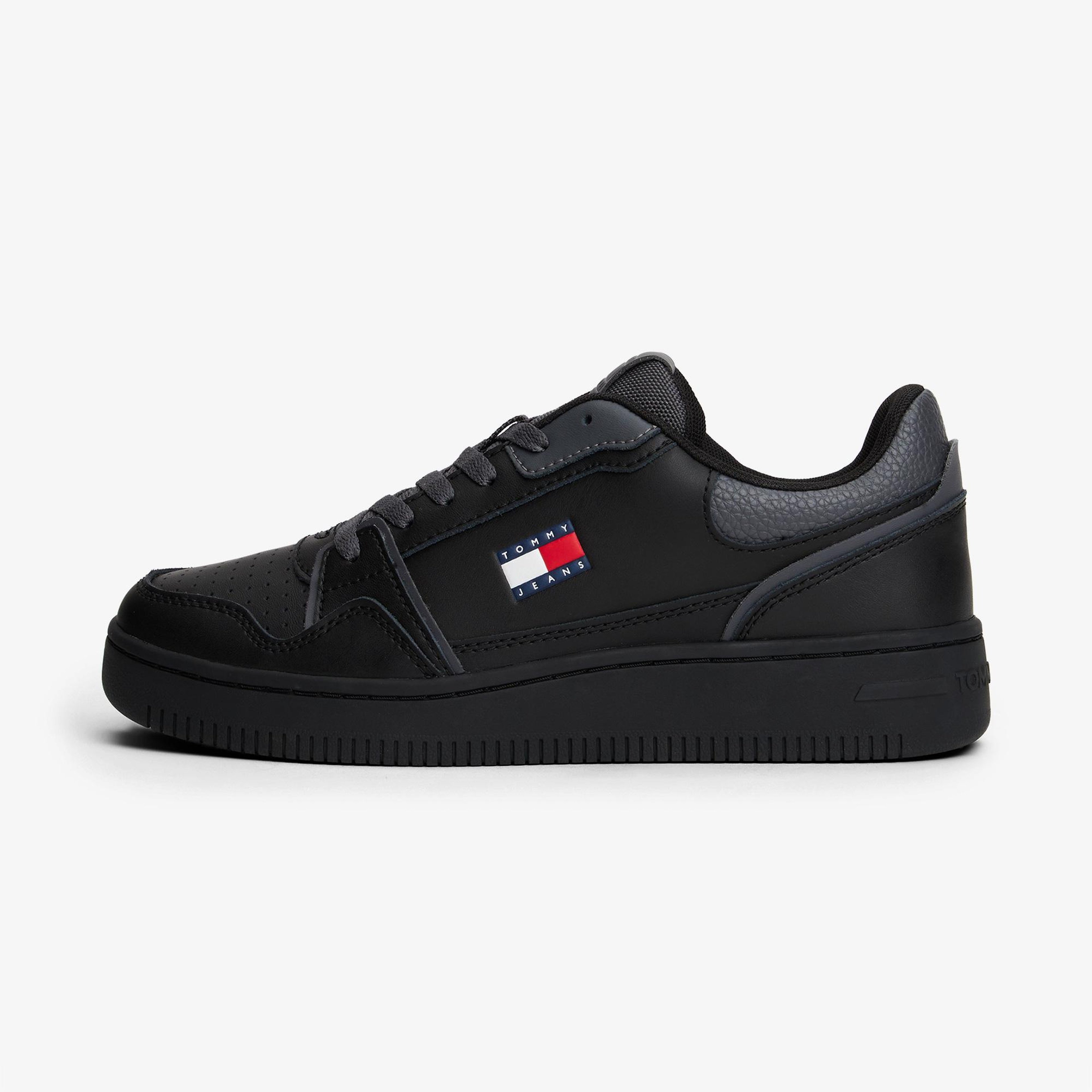 Tommy Jeans Retro Basket Kadın Siyah Spor Ayakkabı