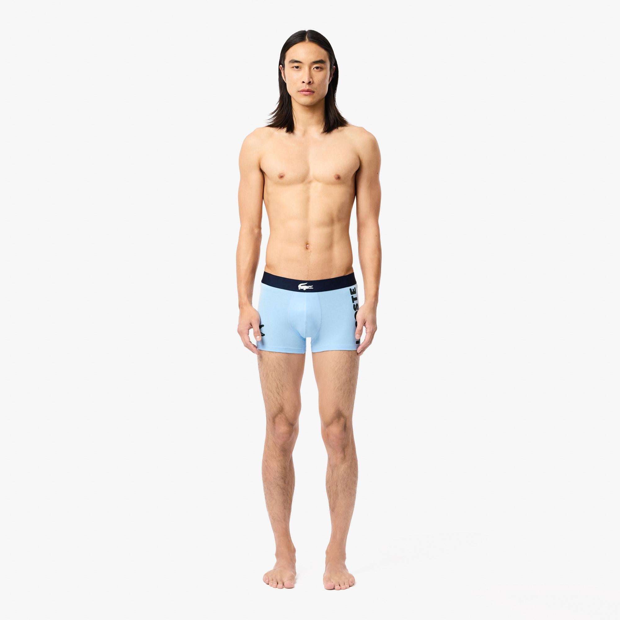 Lacoste Erkek 3'lü Renkli Boxer