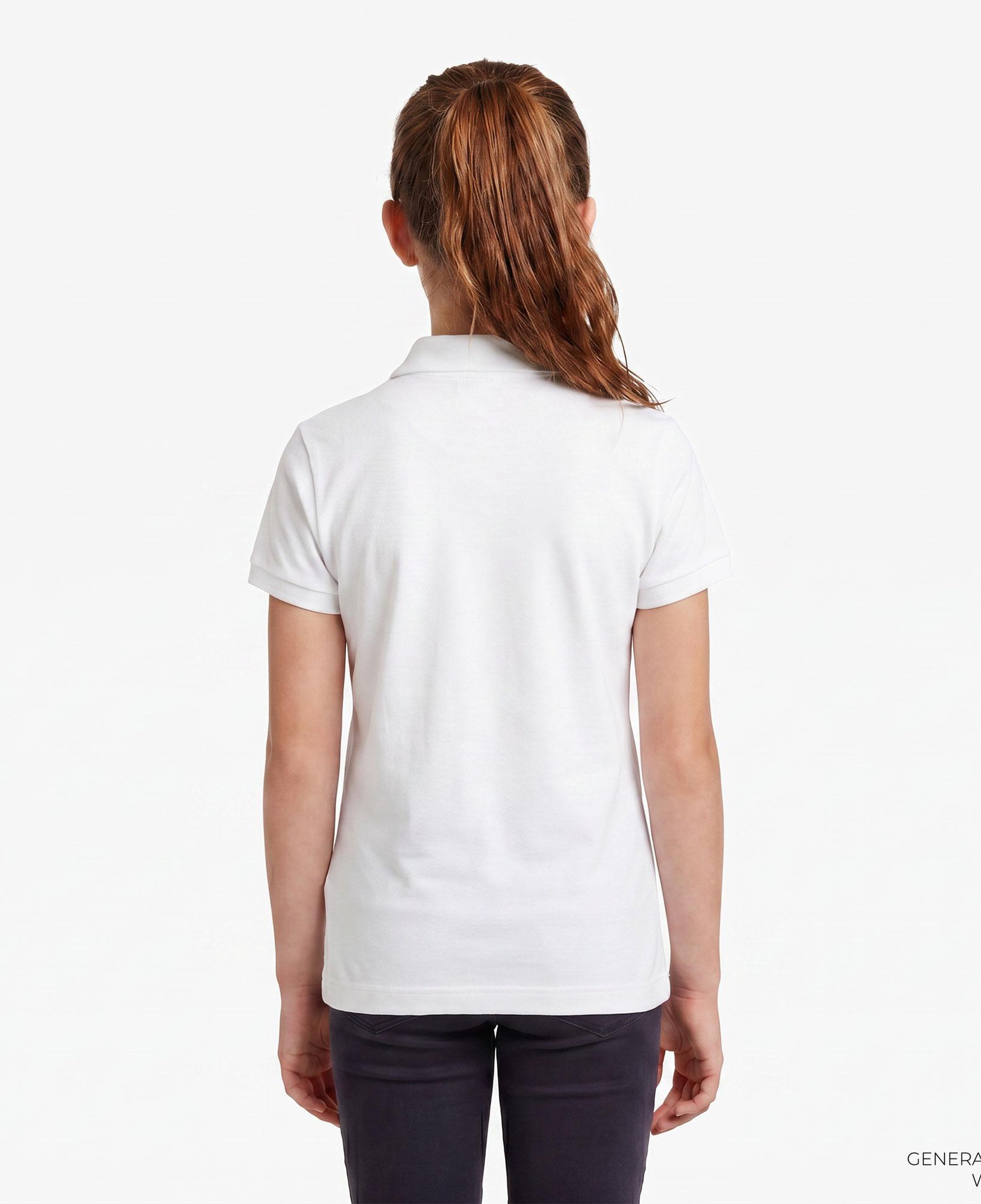 Lacoste Çocuk Baskılı Beyaz Polo