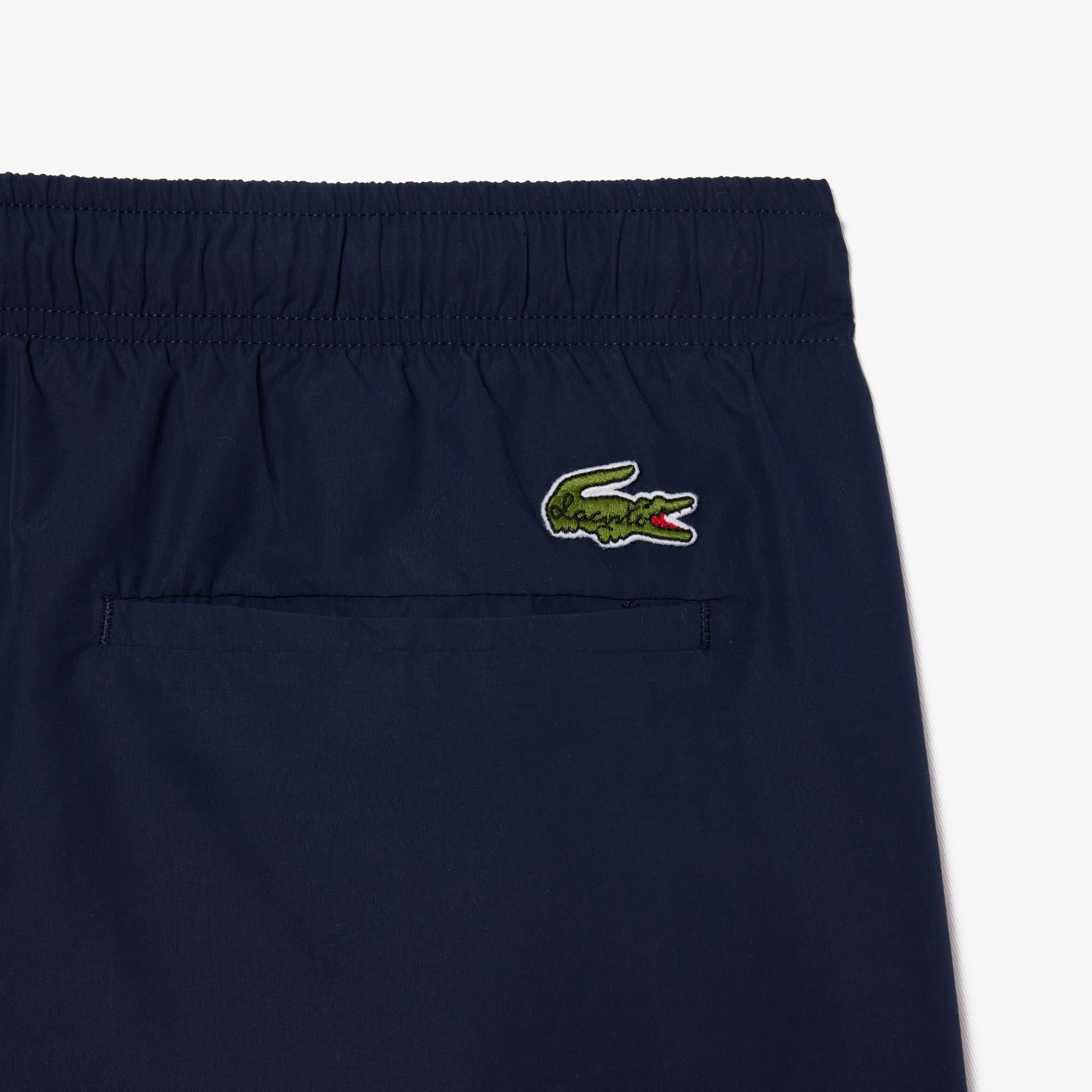 Lacoste Erkek Baskılı Lacivert Deniz Şortu