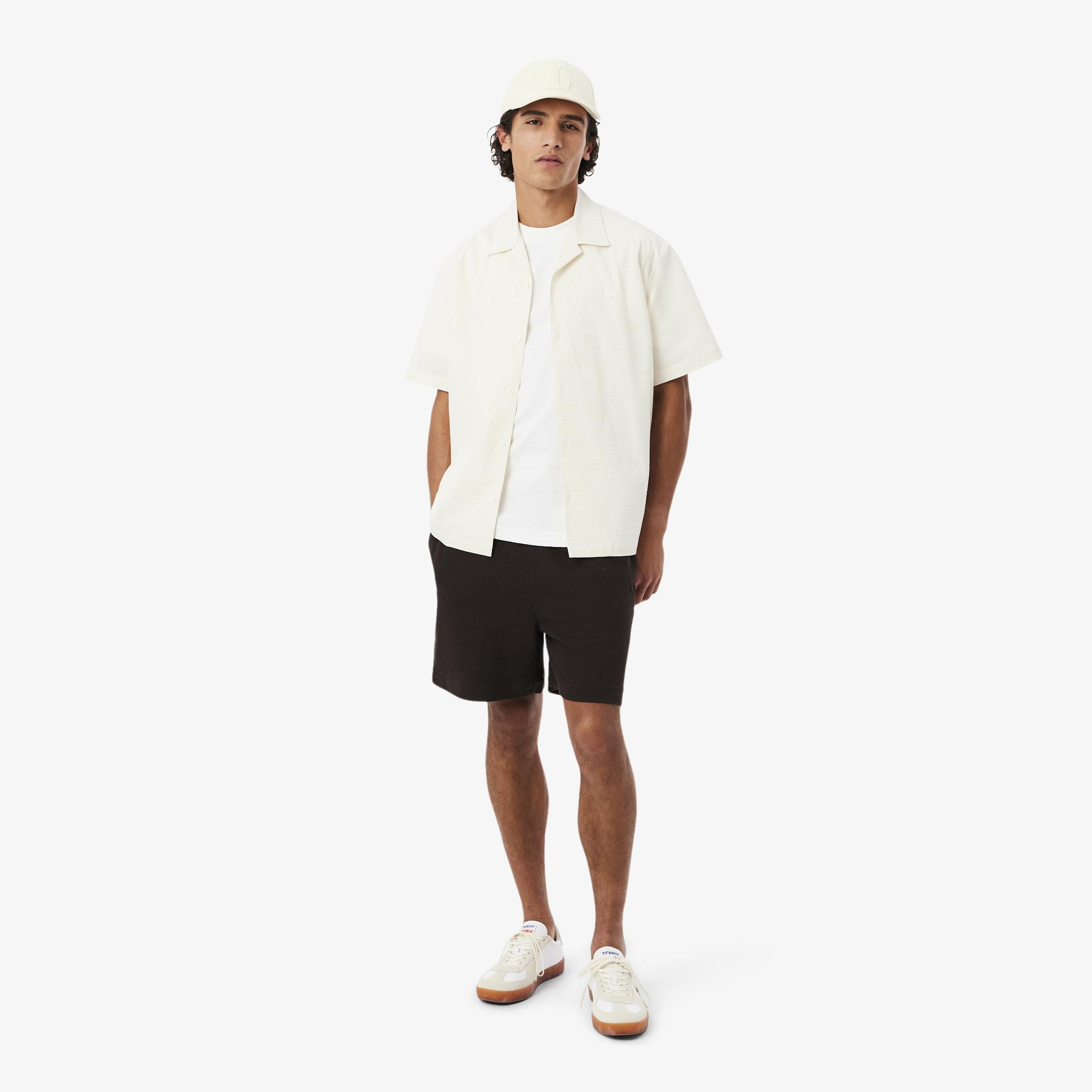 Lacoste Erkek Classic Fit Bisiklet Yaka Beyaz T-Shirt