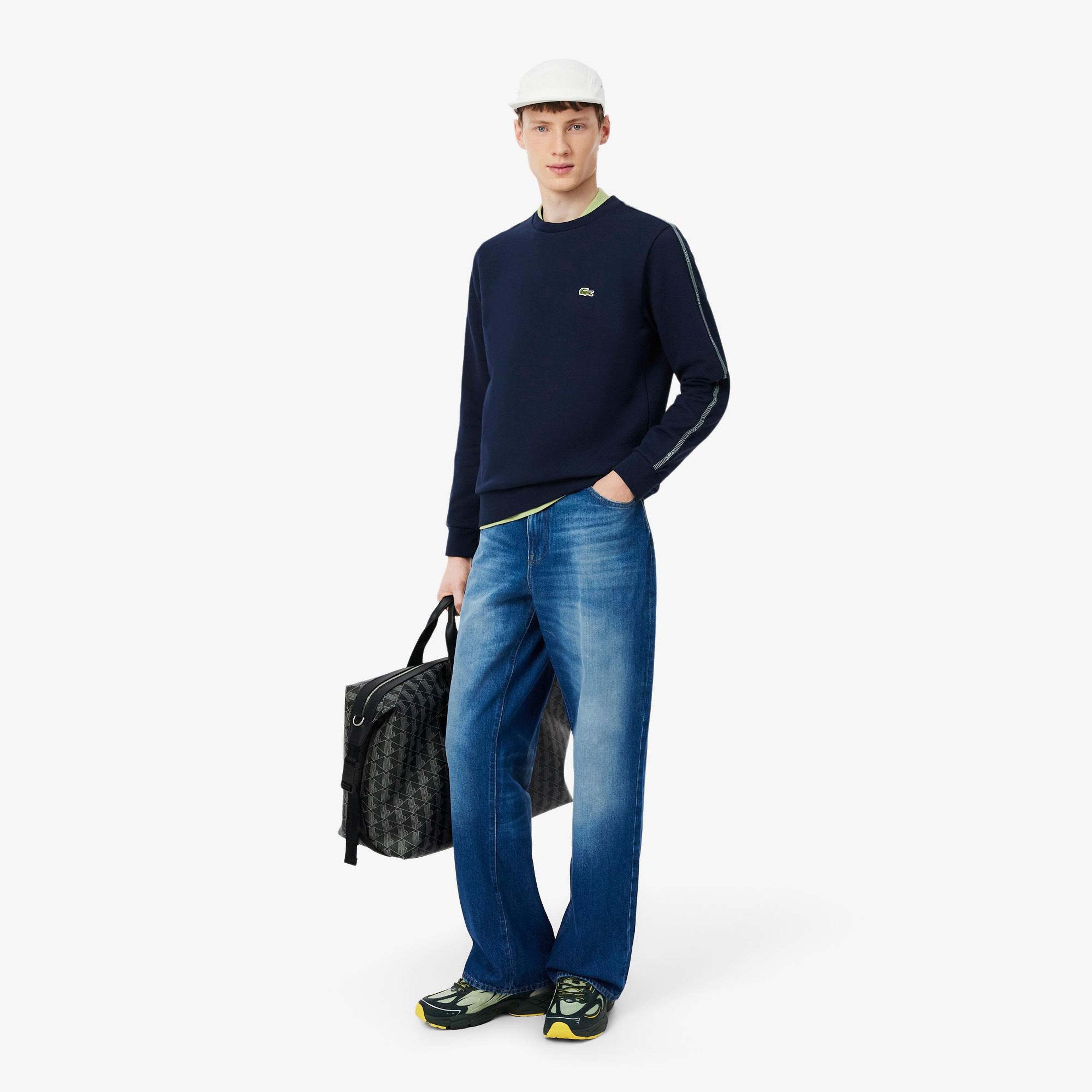 Lacoste Erkek Classic Fit Bisiklet Yaka Lacivert Sweatshirt