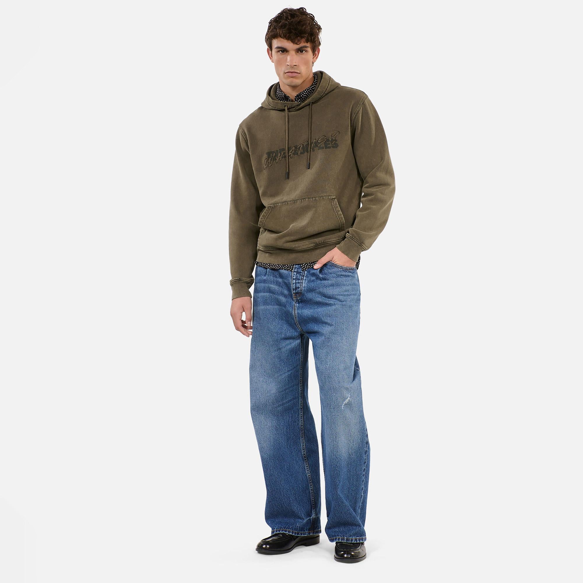 The Kooples Classic Erkek Haki Sweatshirt