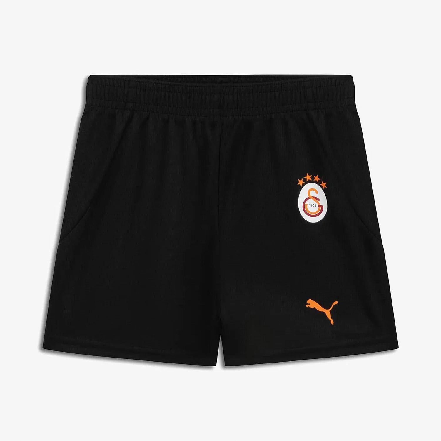 Puma Galatasaray Sk 2024-25 Çocuk Siyah Futbol Şortu