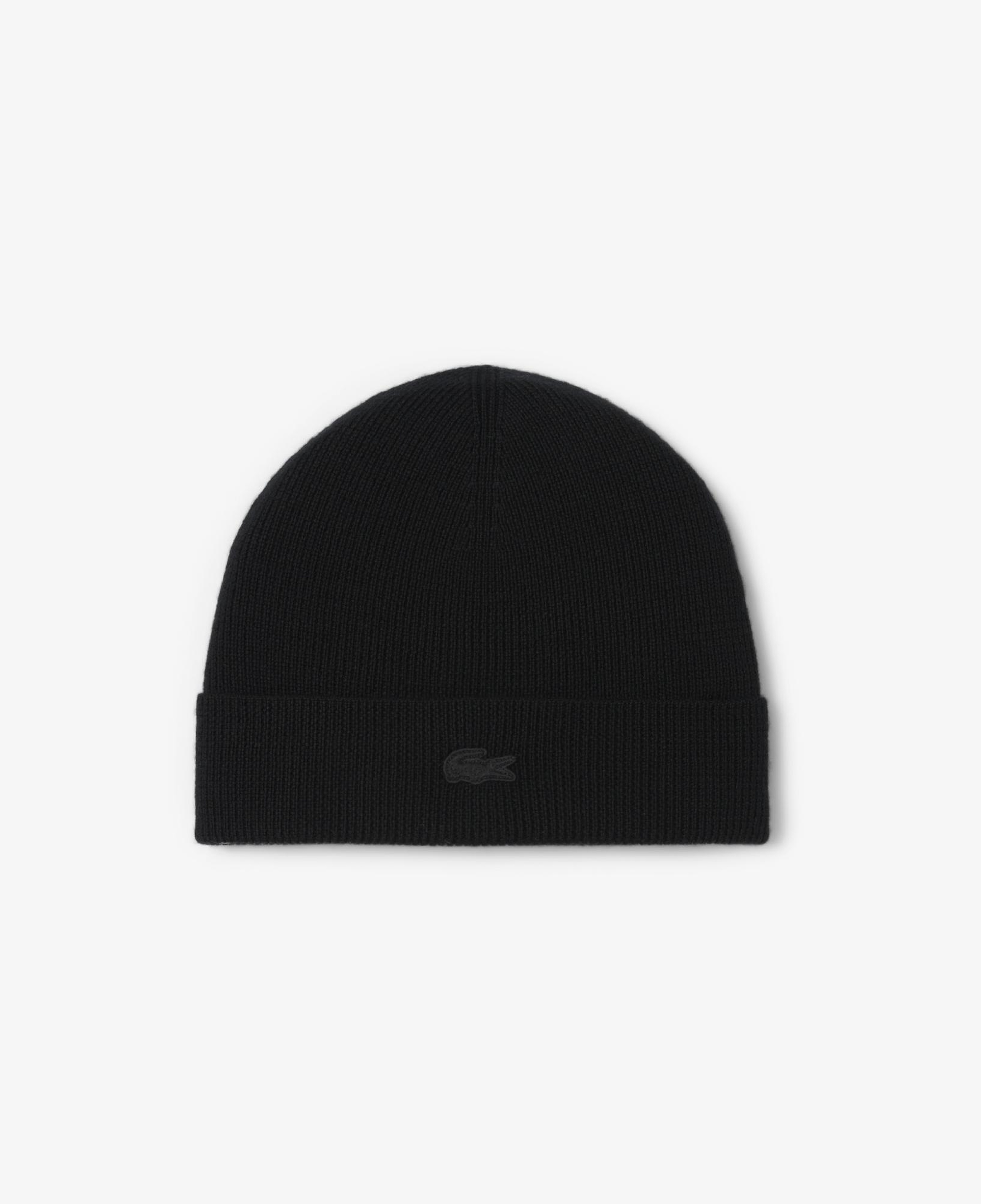 Lacoste Ribbed Cuff Wool Beanie