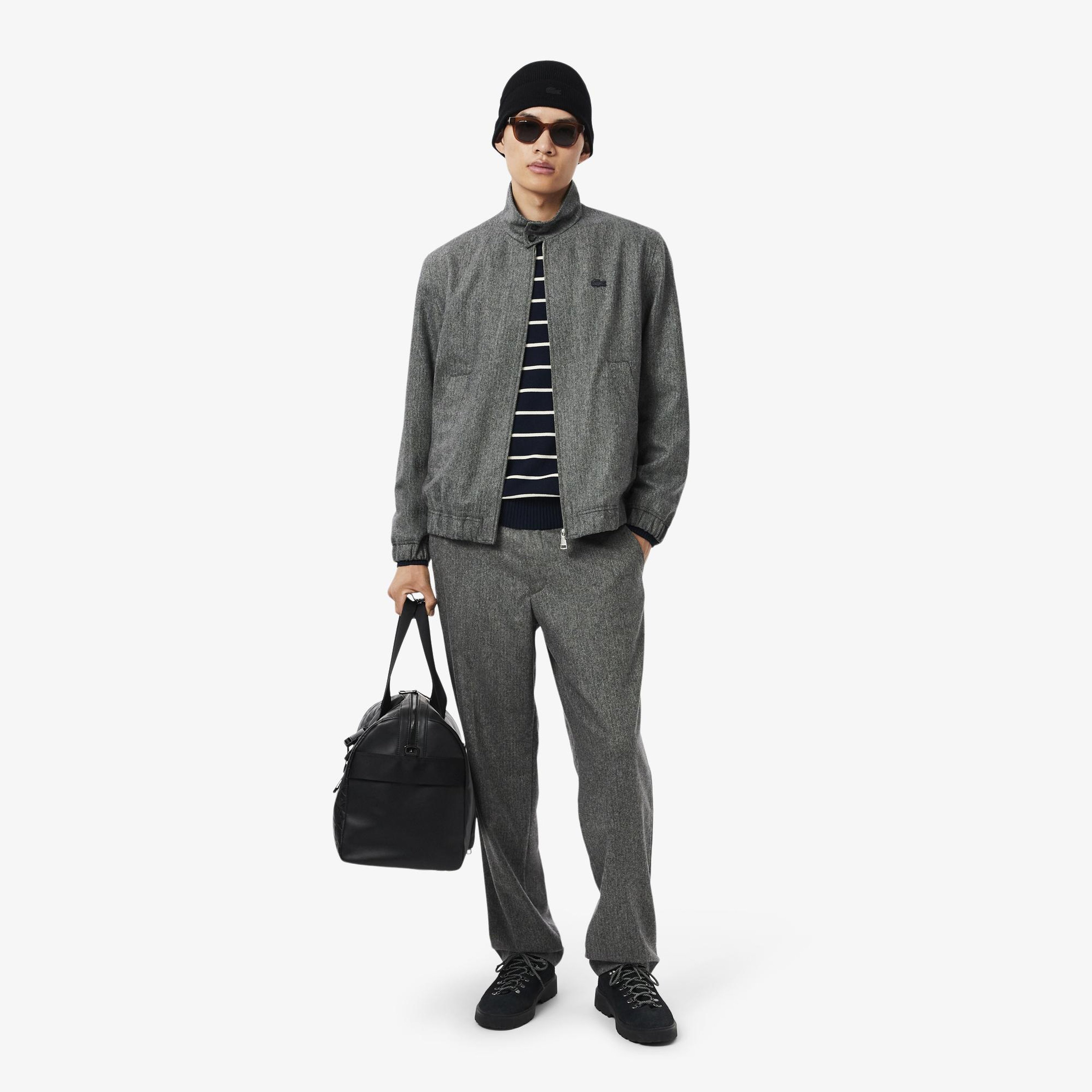 Lacoste Ribbed Cuff Wool Beanie