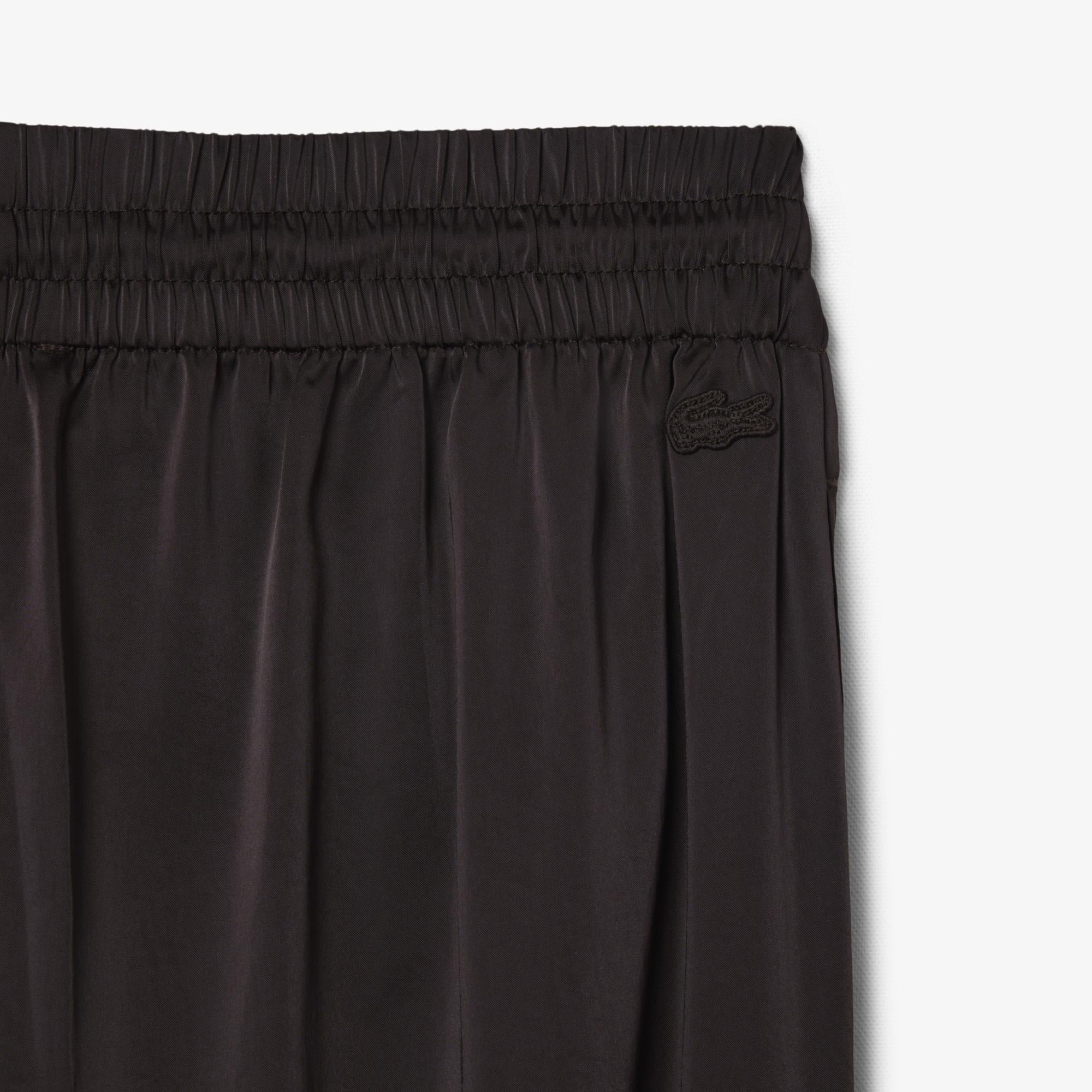 Lacoste Kadın Oversize Fit Kahverengi Pantolon
