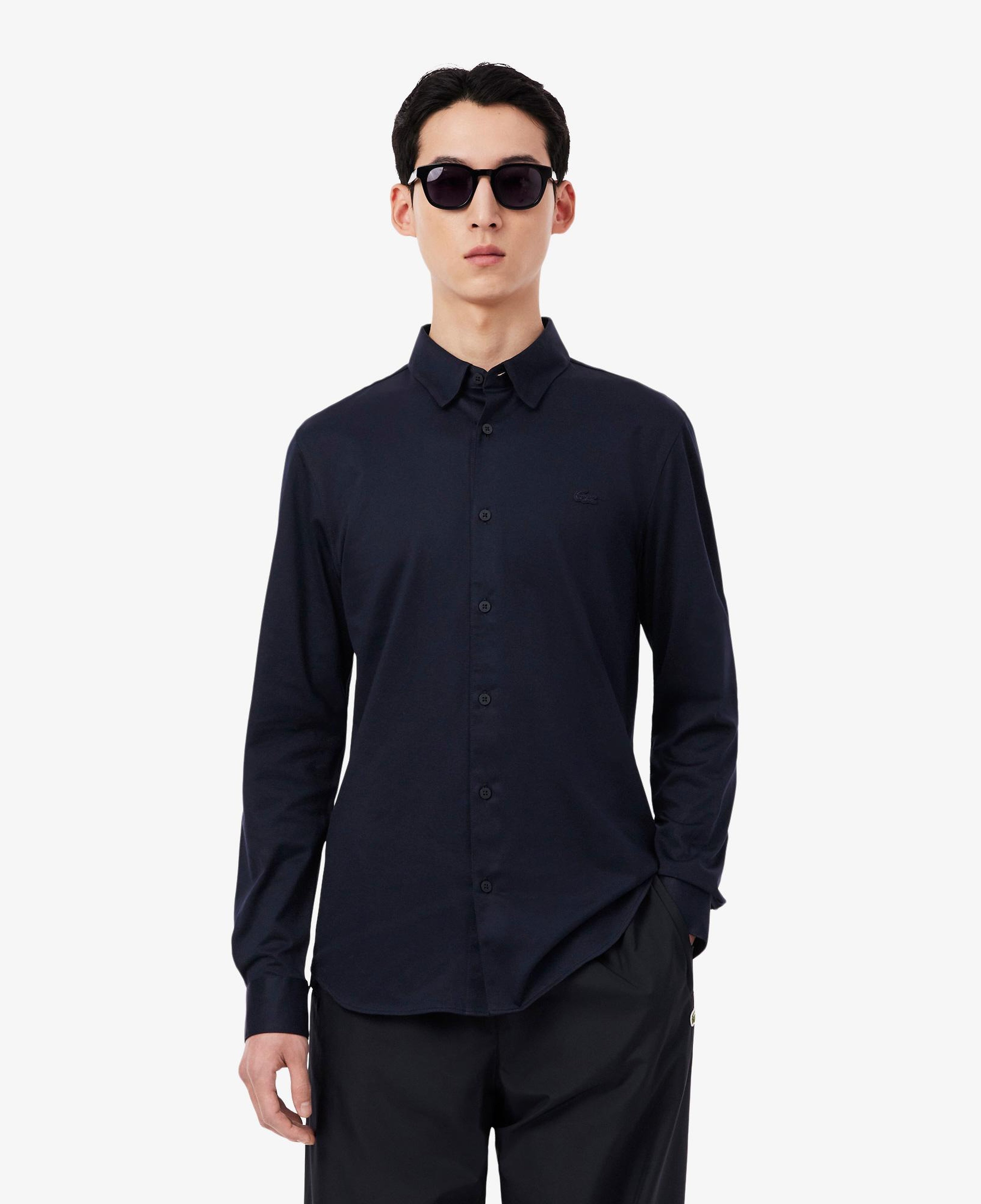 Erkek Slim Fit Lacivert Gömlek