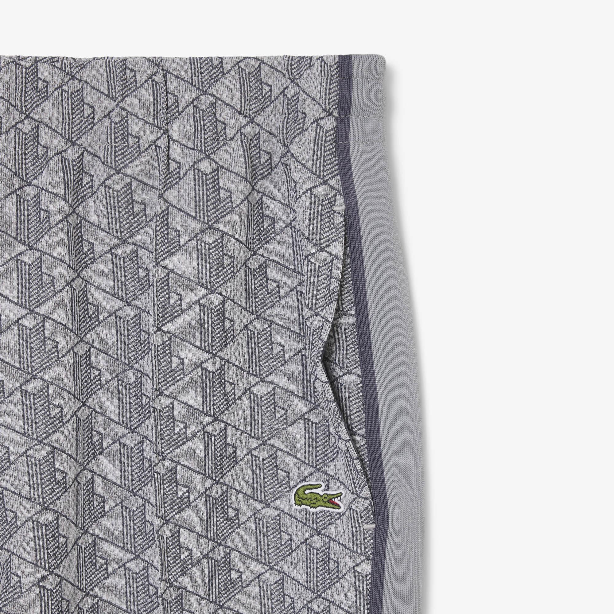Lacoste Erkek Regular Fit Monogram Gri Eşofman Altı