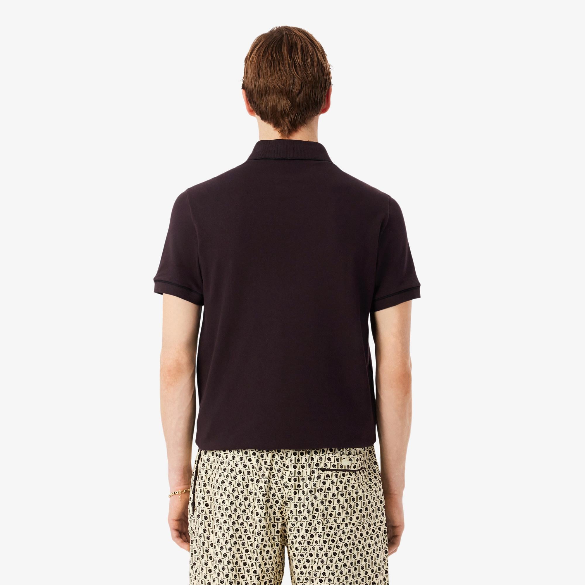 Lacoste Erkek Regular Fit Polo Yaka Kahverengi Paris Polo