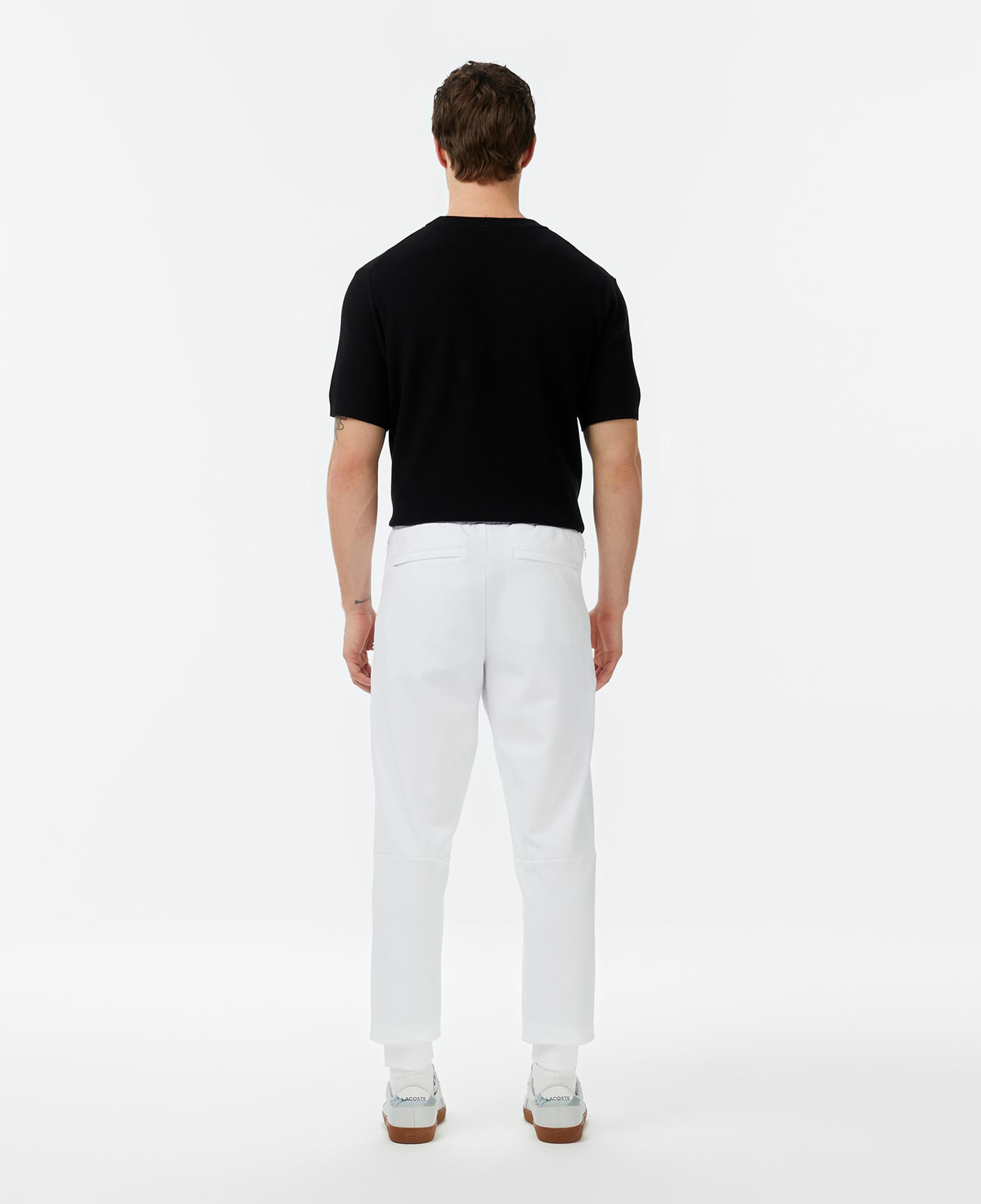 Erkek Slim Fit Beyaz Eşofman Altı