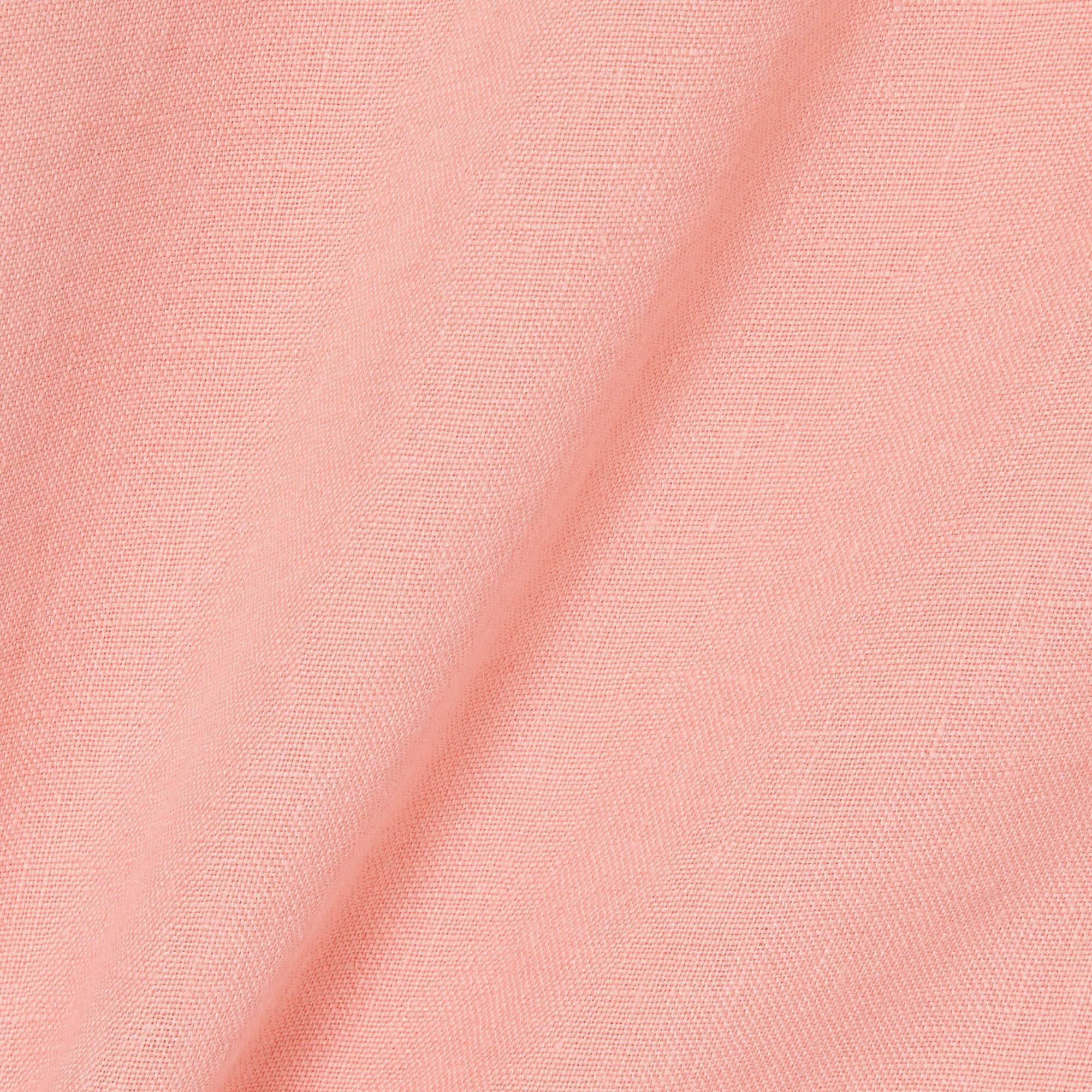 Lacoste Erkek Regular Fit Kısa Kollu Düğmeli Yaka Keten Pembe Gömlek