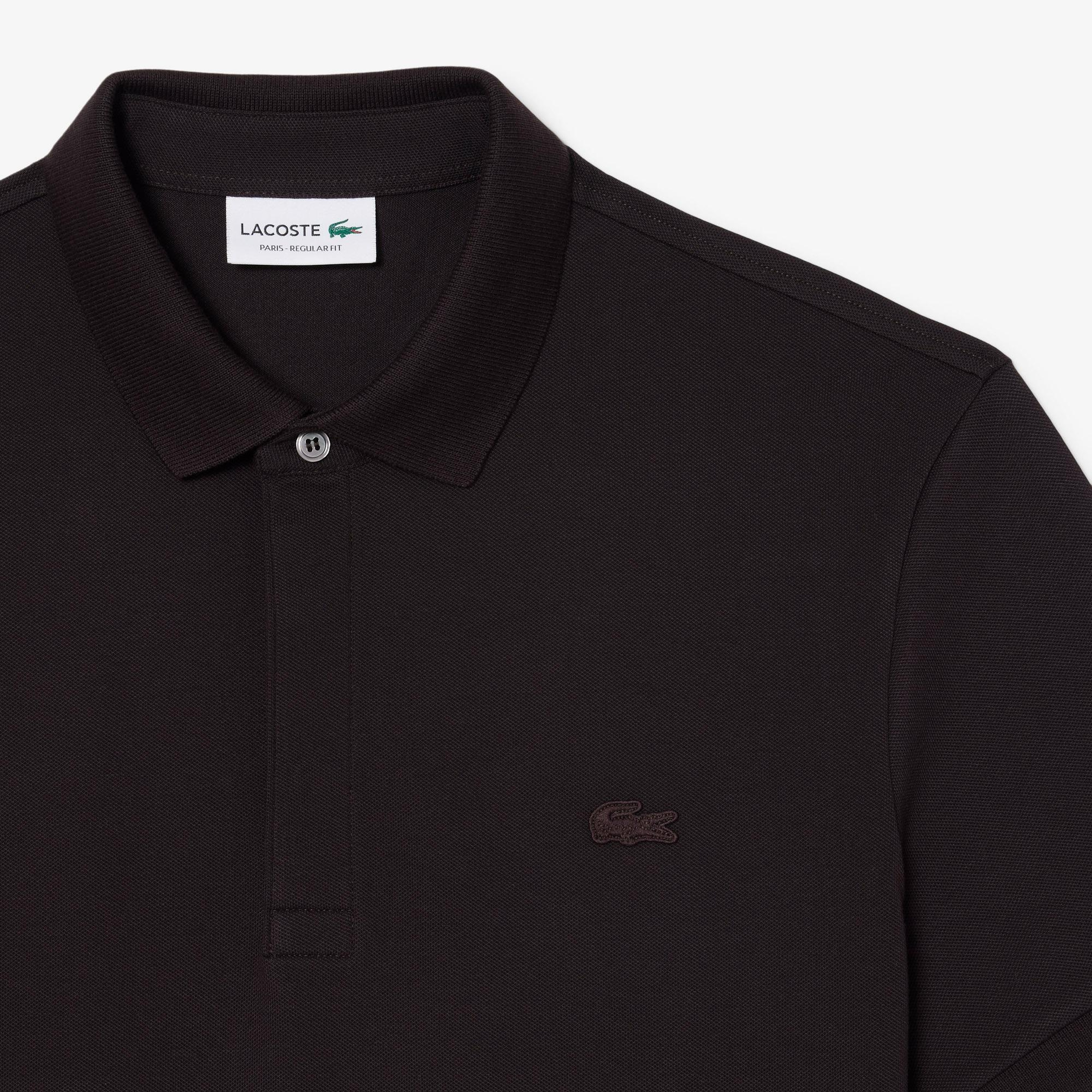 Erkek Regular Fit Koyu Kahverengi Paris Polo