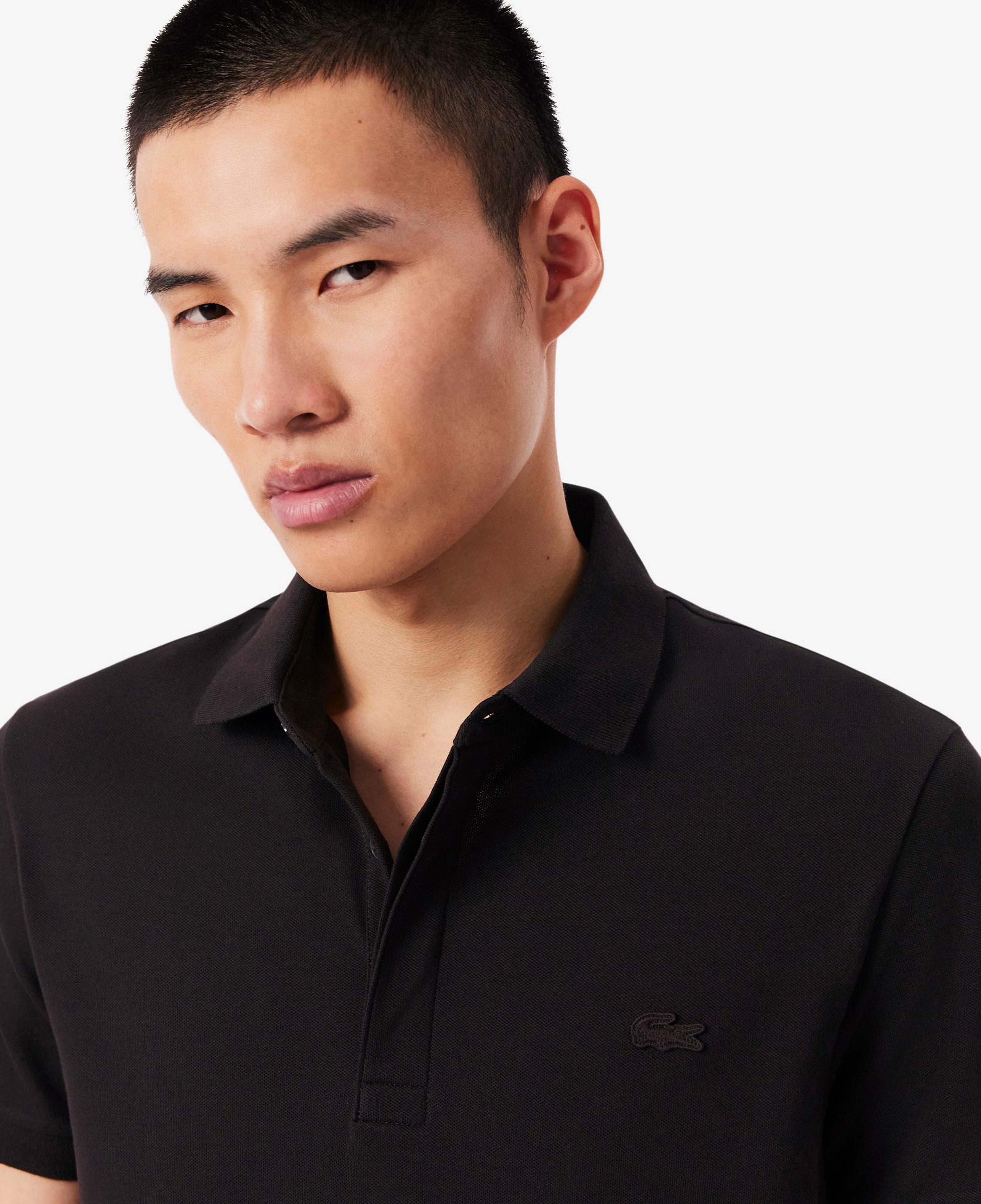 Erkek Regular Fit Koyu Kahverengi Paris Polo