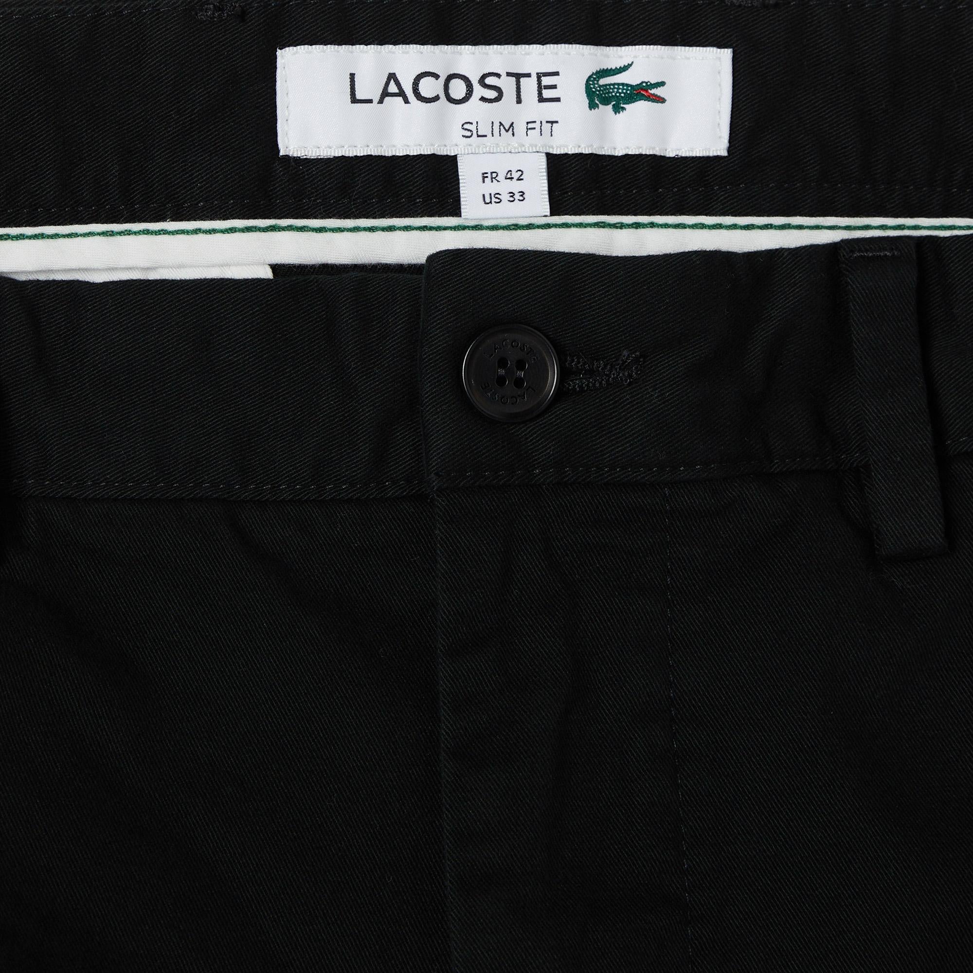 Lacoste Erkek Slim Fit Siyah Bermuda Şort