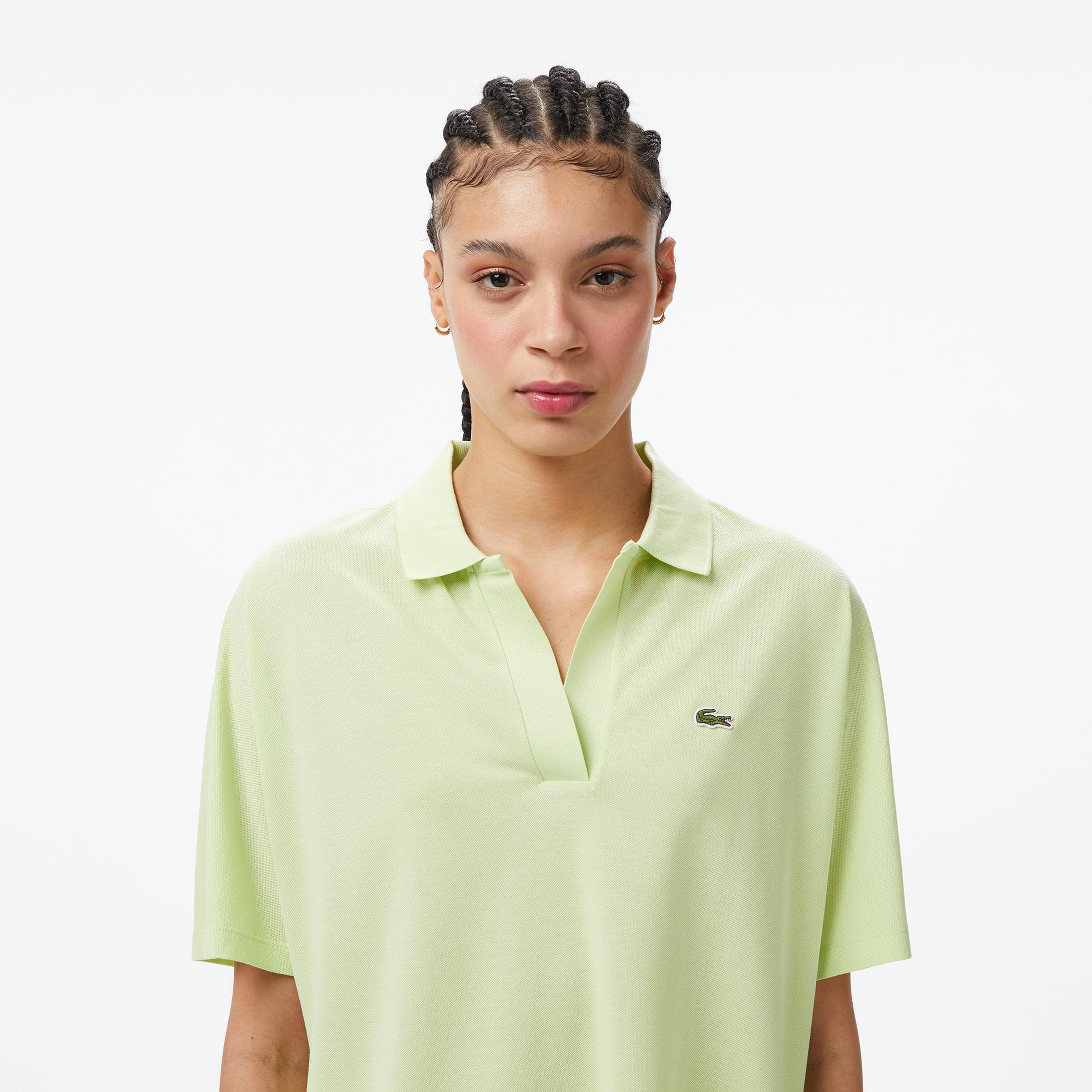 Lacoste Kadın Relaxed Fit Açık Yeşil Polo