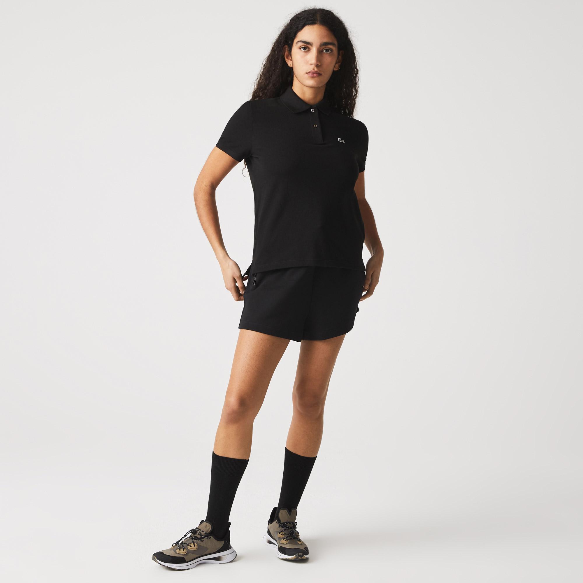 Lacoste Kadın Regular Fit Siyah Polo