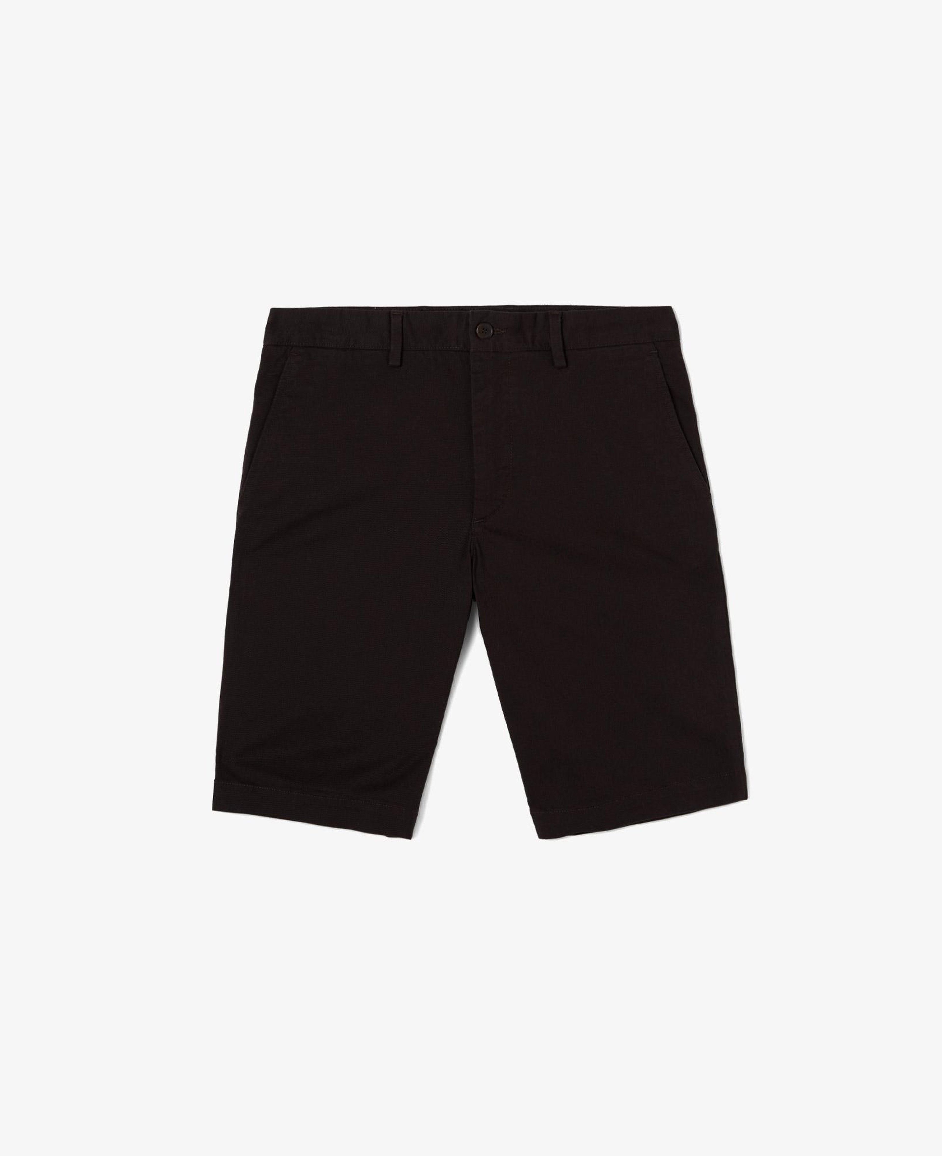Erkek Slim Fit Koyu Kahverengi Bermuda Şort