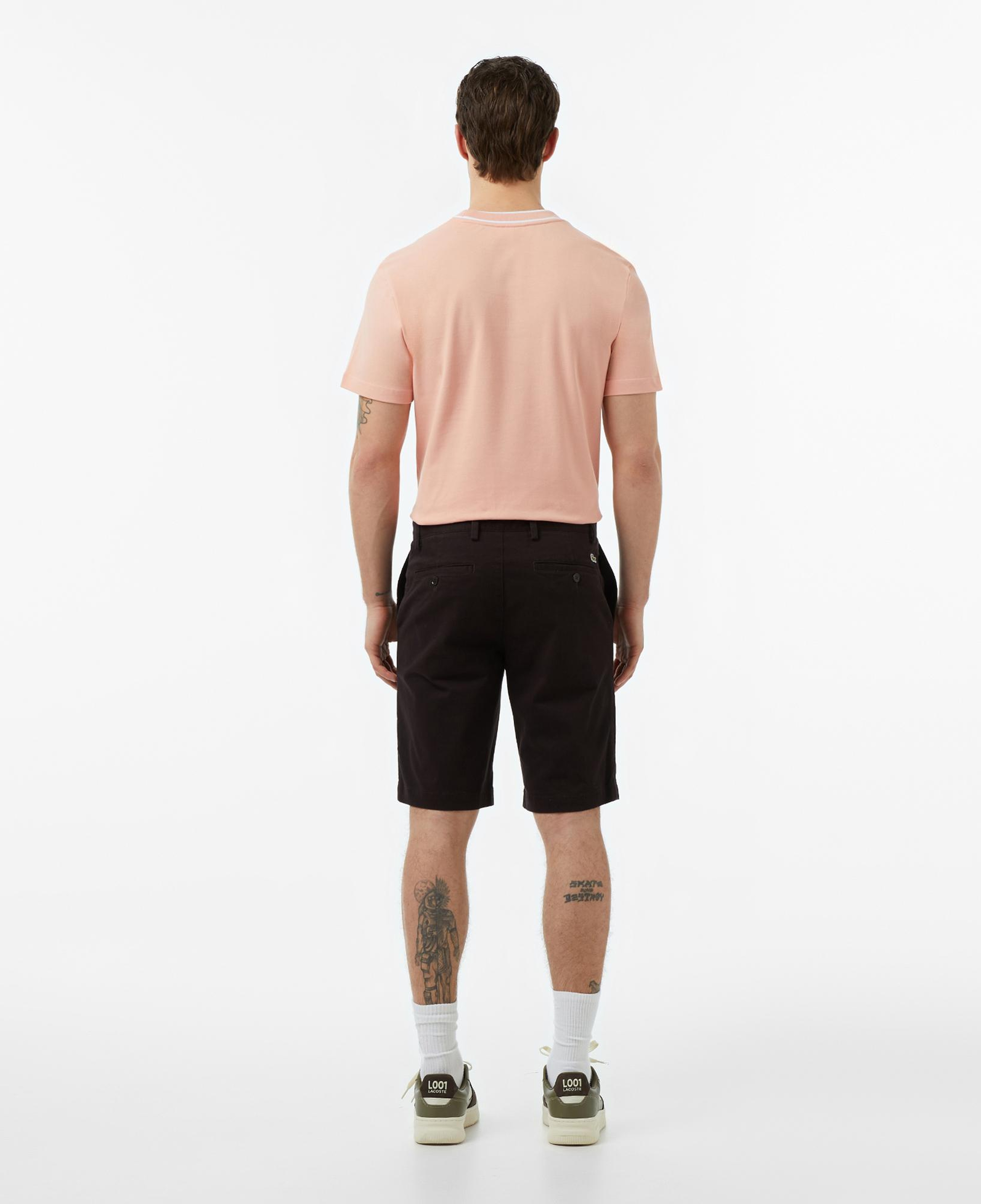 Erkek Slim Fit Koyu Kahverengi Bermuda Şort
