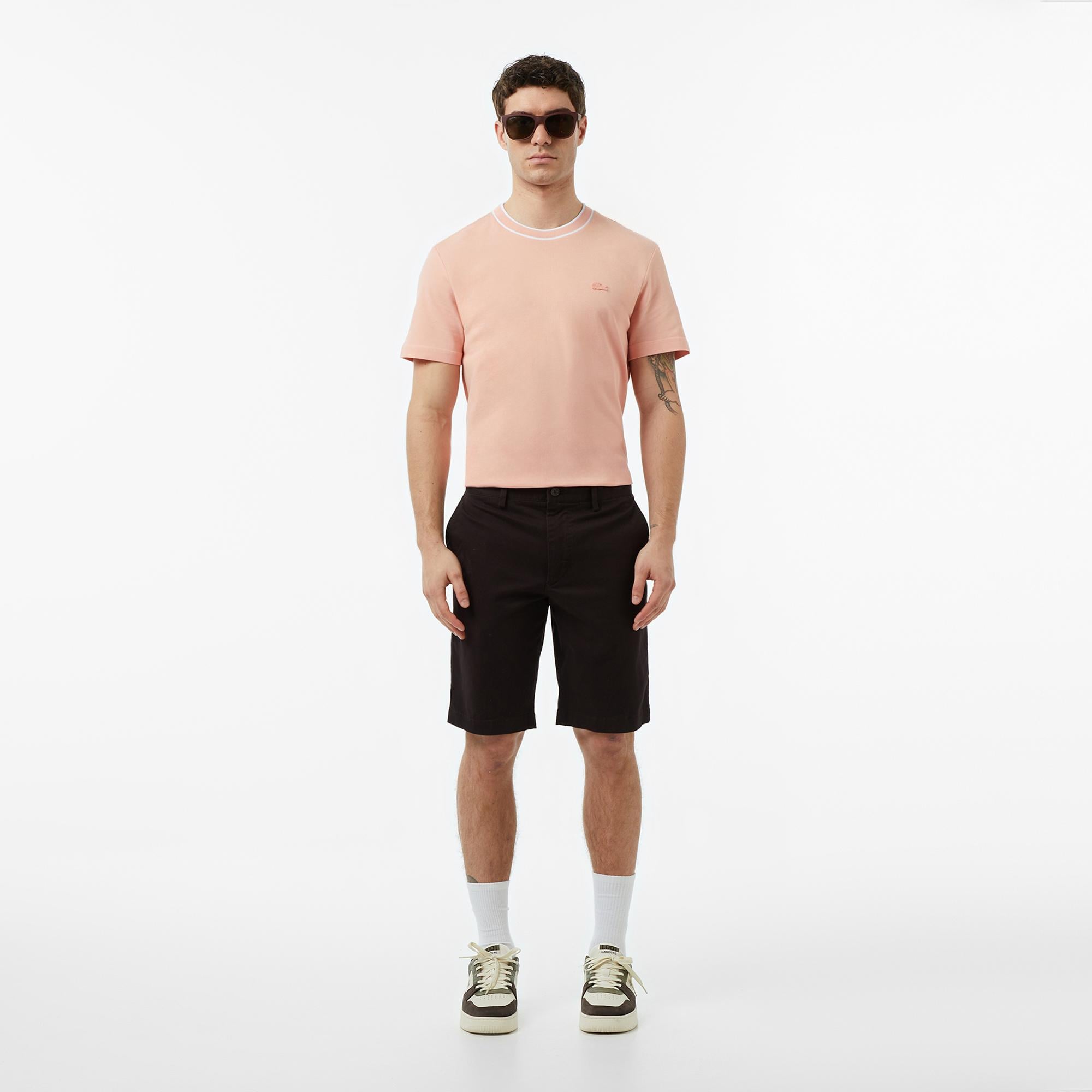 Lacoste Erkek Slim Fit Koyu Kahverengi Bermuda Şort