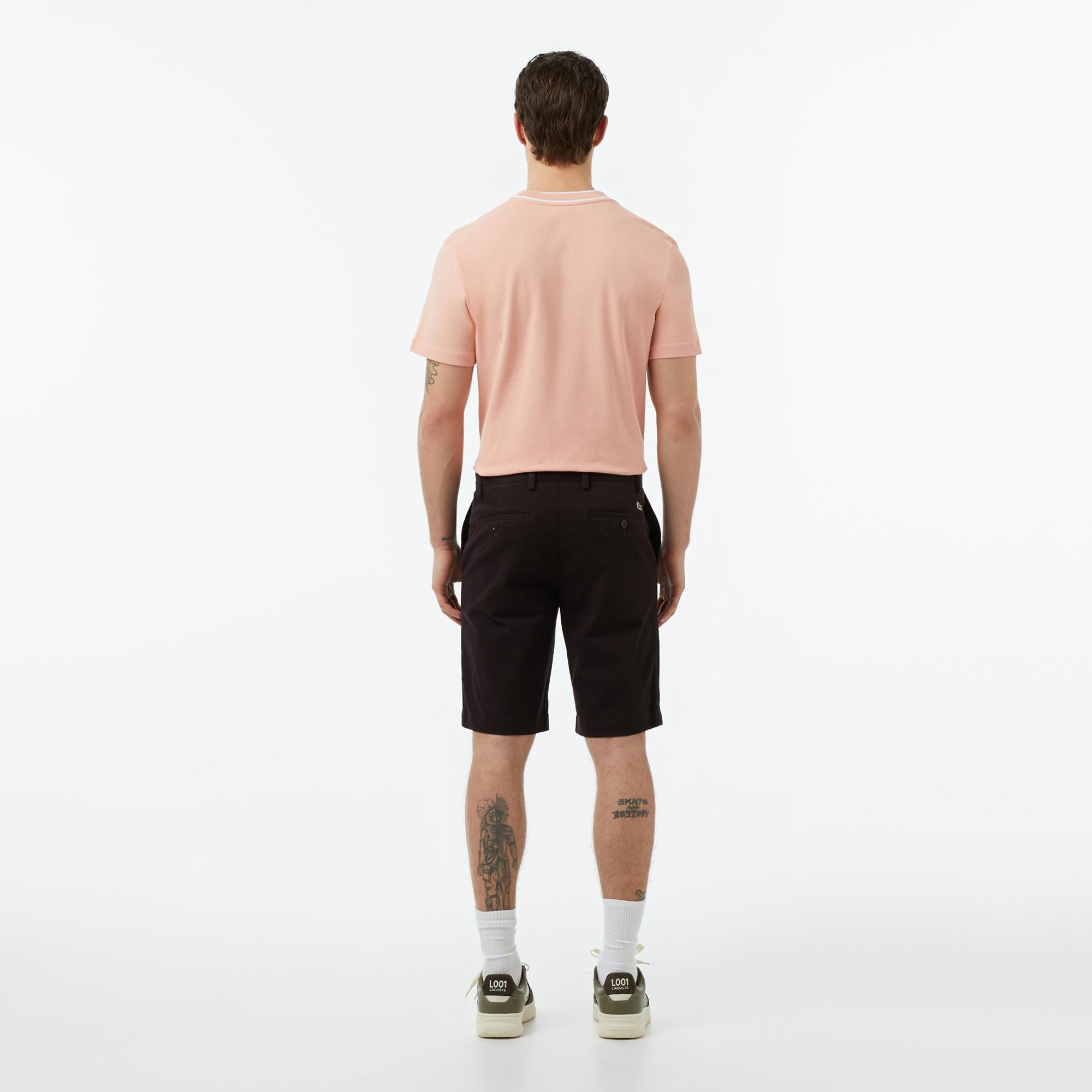 Lacoste Erkek Slim Fit Koyu Kahverengi Bermuda Şort