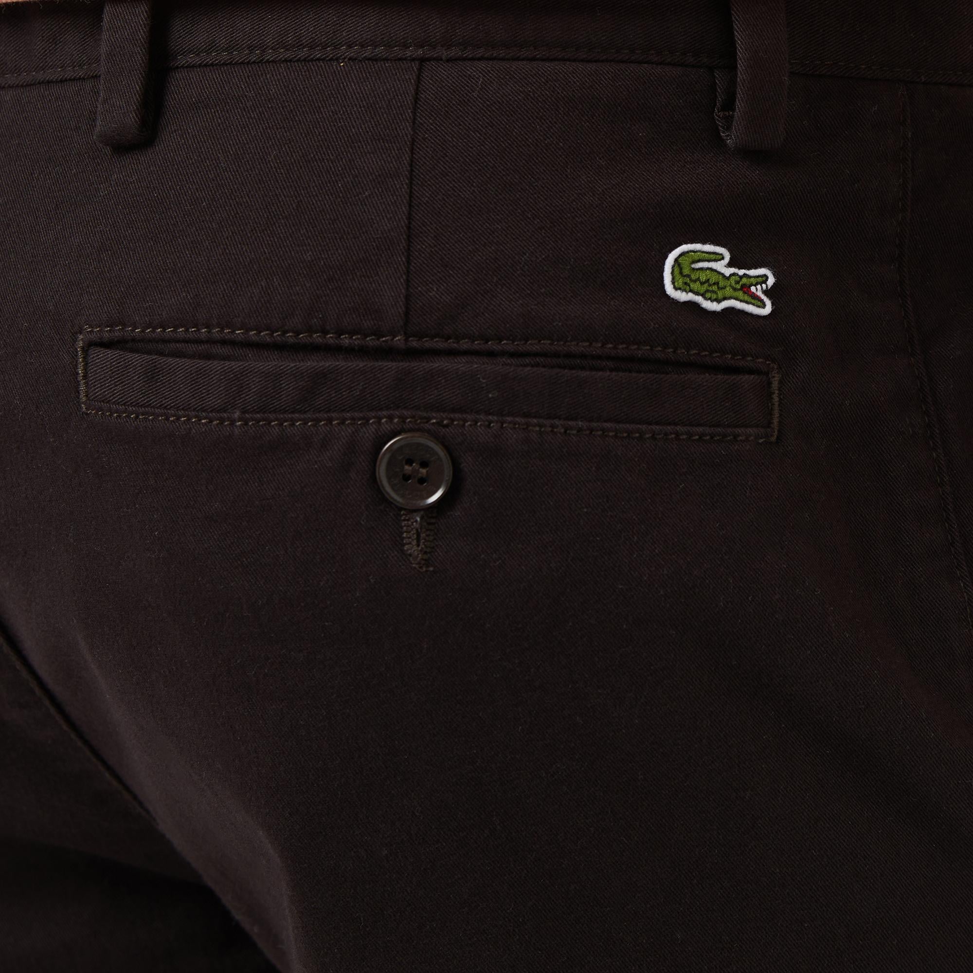 Lacoste Erkek Slim Fit Koyu Kahverengi Bermuda Şort