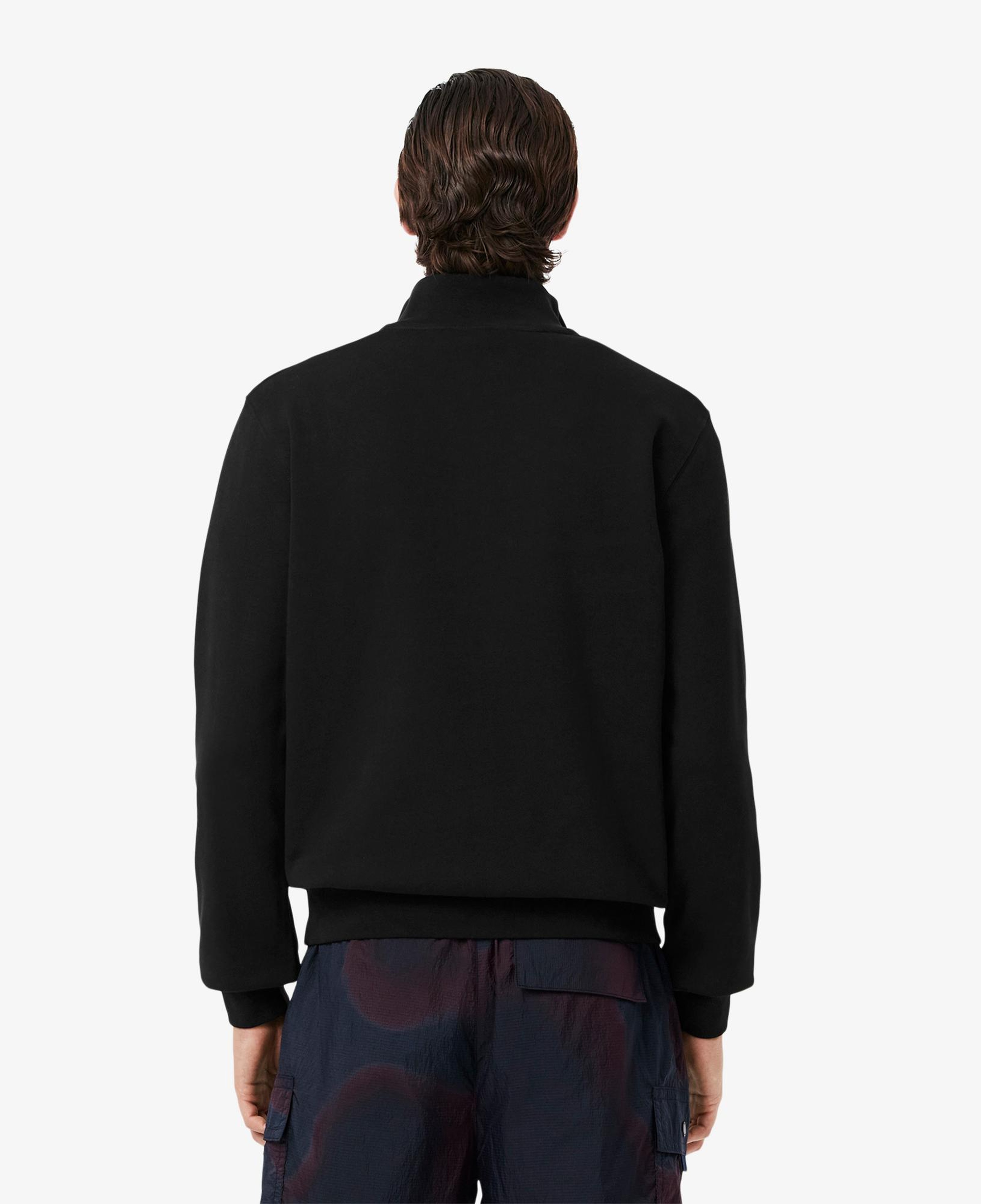 Lacoste Erkek Classic Fit Yarım Fermuarlı Siyah Sweatshirt