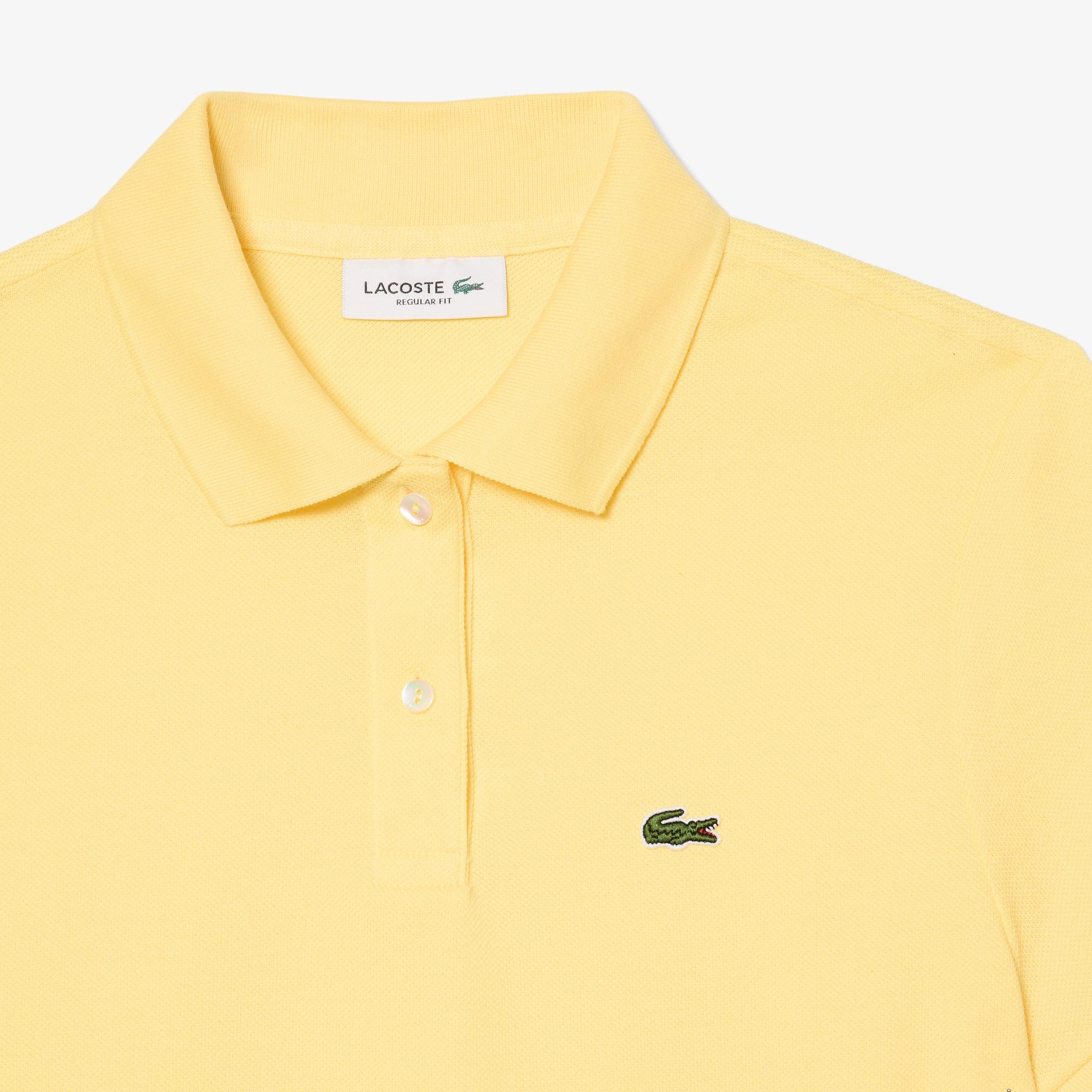 Lacoste Kadın Regular Fit Sarı Polo