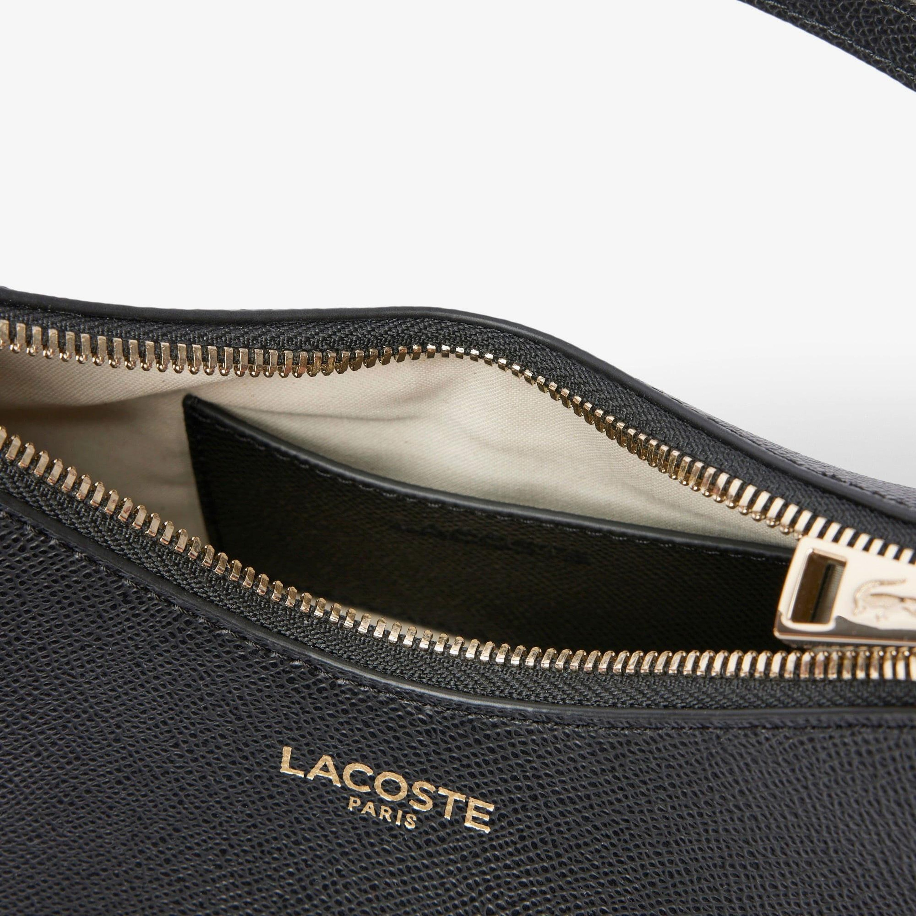 Lacoste Champs-Élysées Kadın Deri Siyah Omuz Çantası