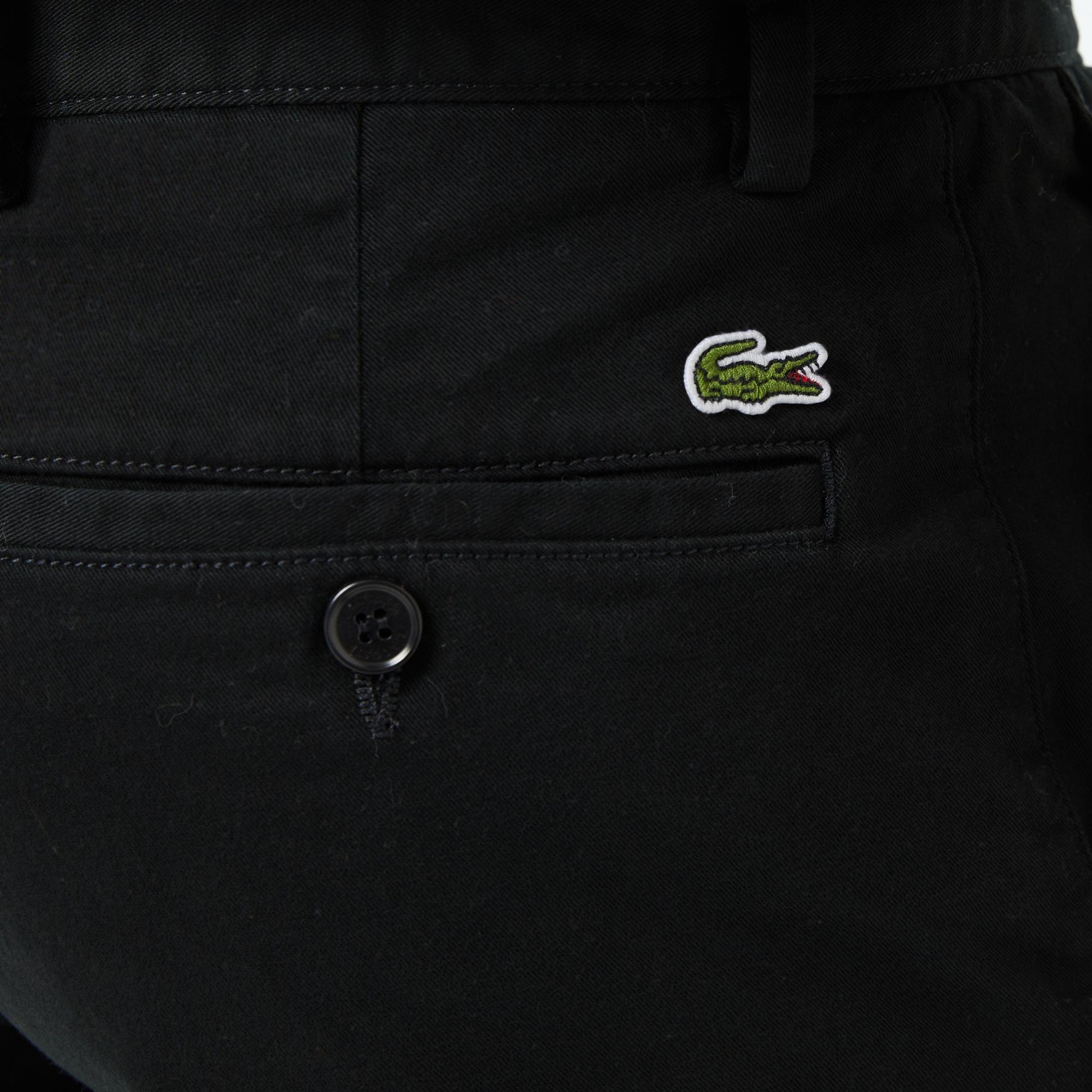 Erkek Slim Fit Siyah Bermuda Şort
