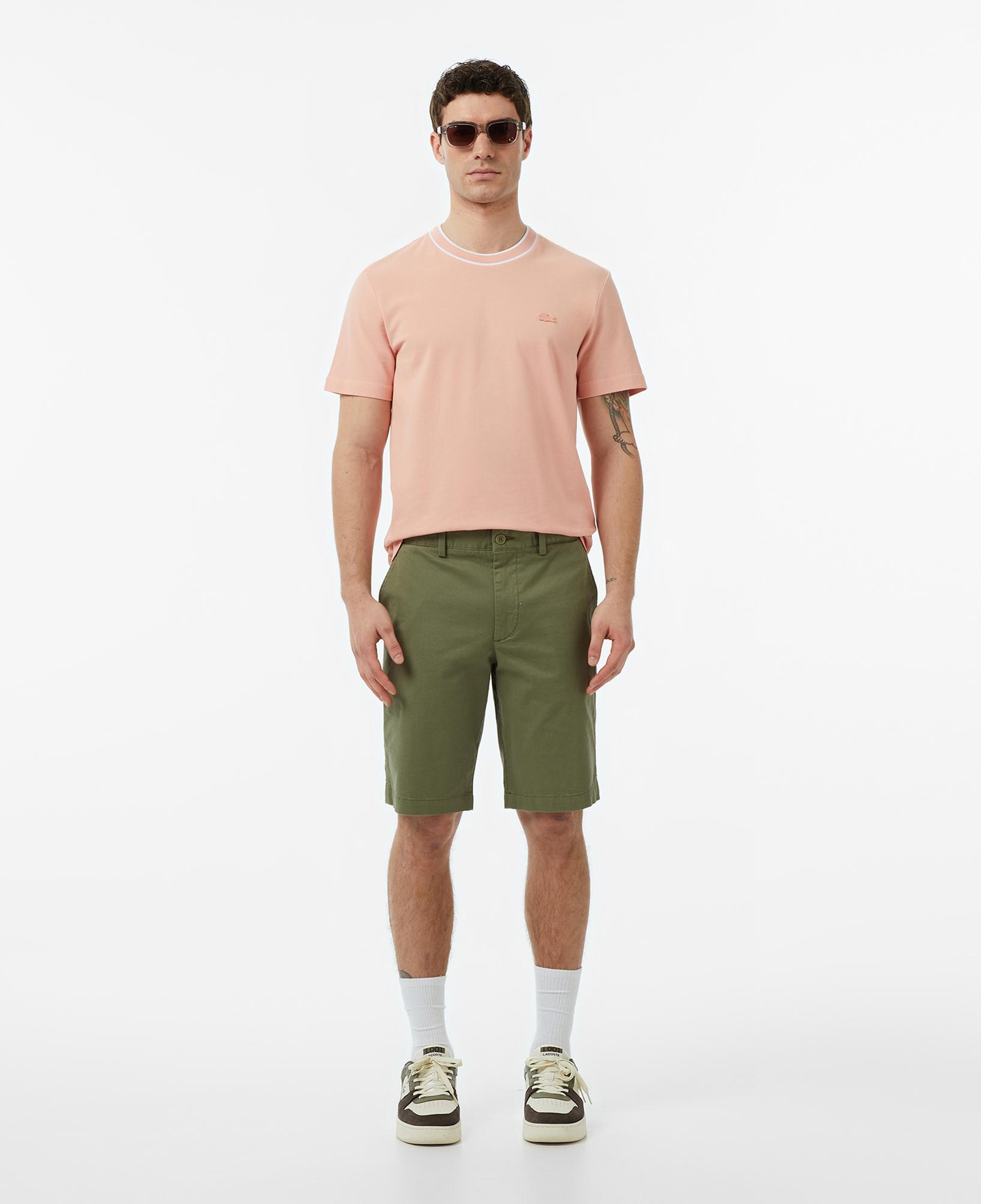 Lacoste Erkek Slim Fit Haki Bermuda Şort