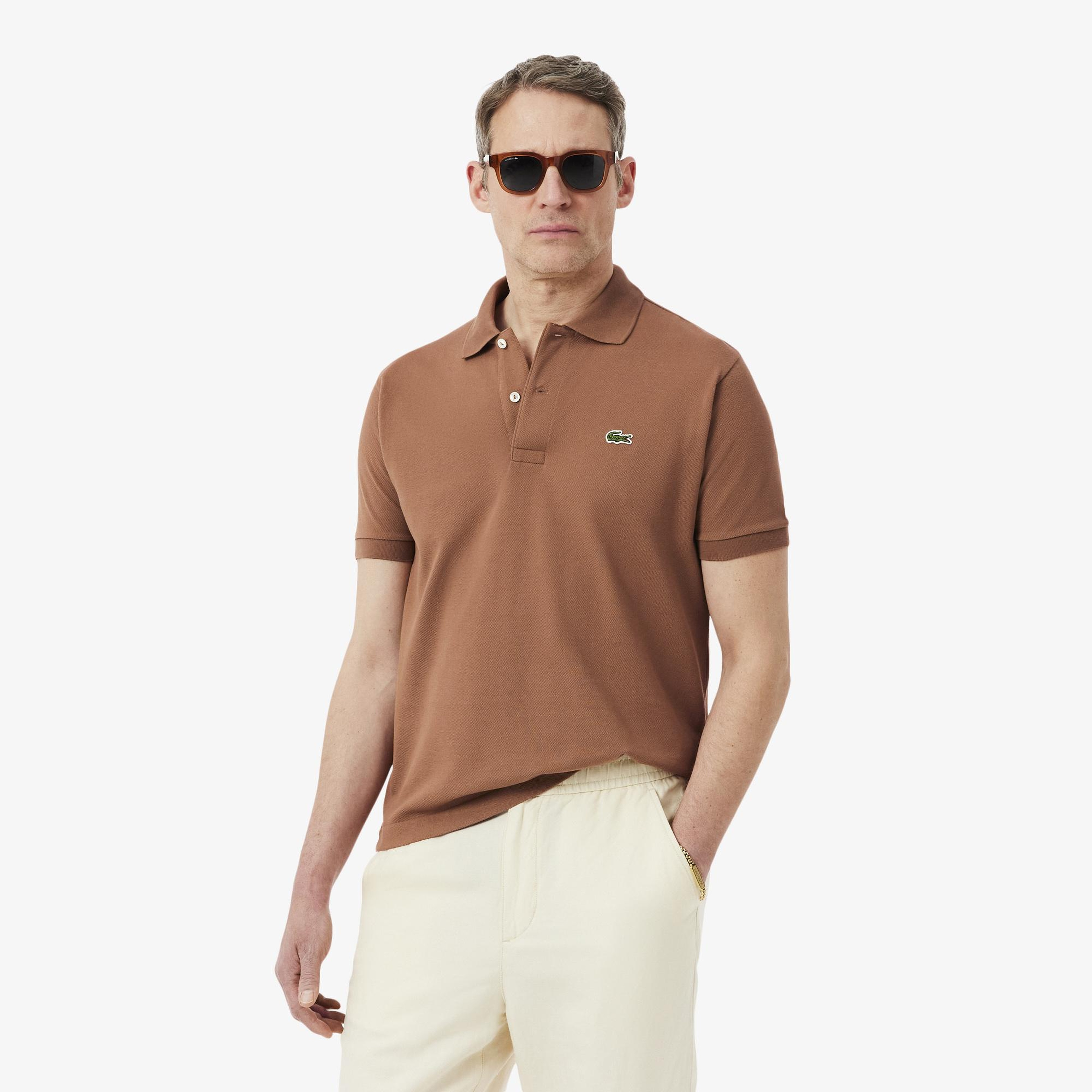 Lacoste L.12.12 Erkek Classic Fit Kahverengi Polo