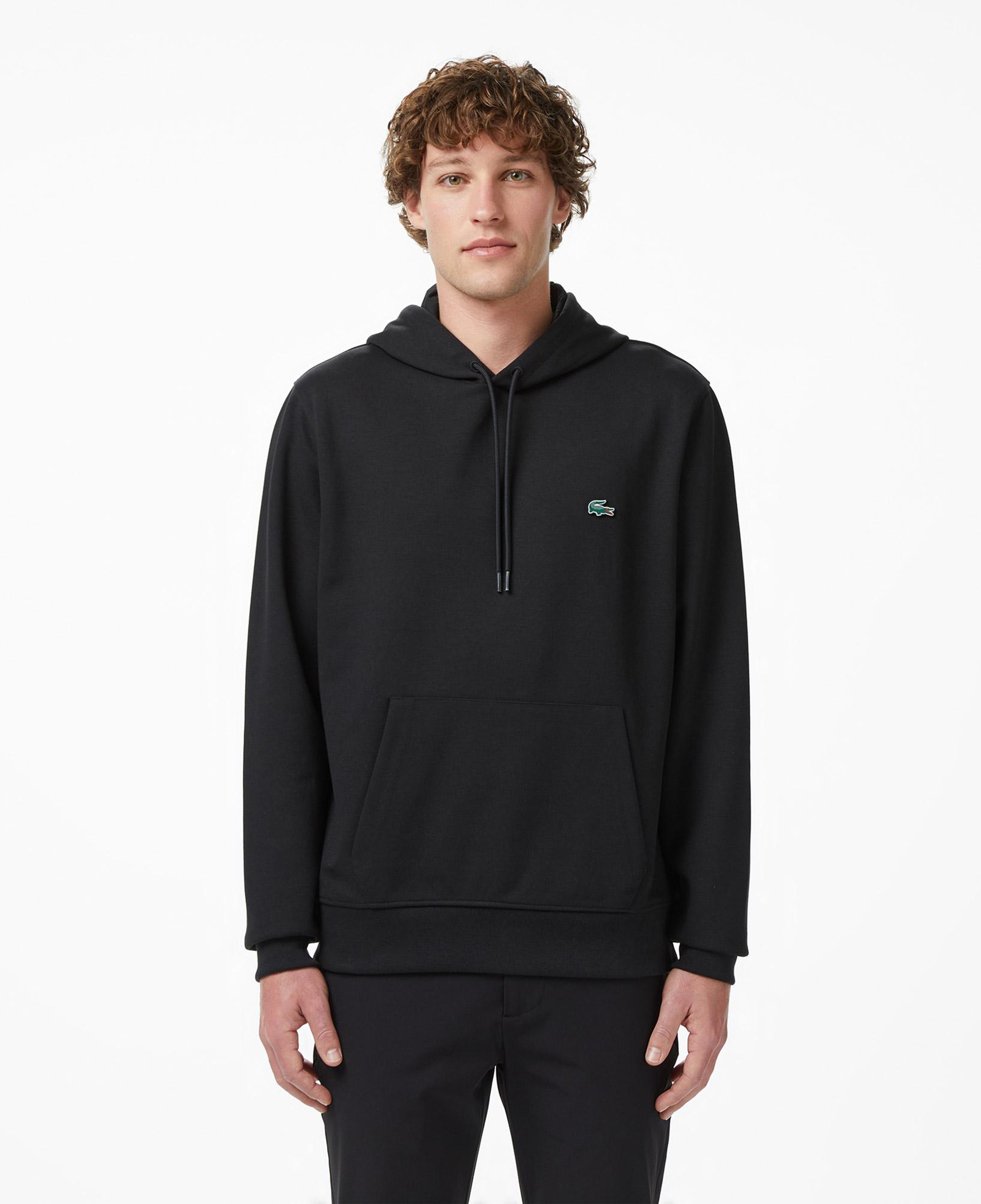 Lacoste Erkek Classic Fit Kapüşonlu Siyah Sweatshirt