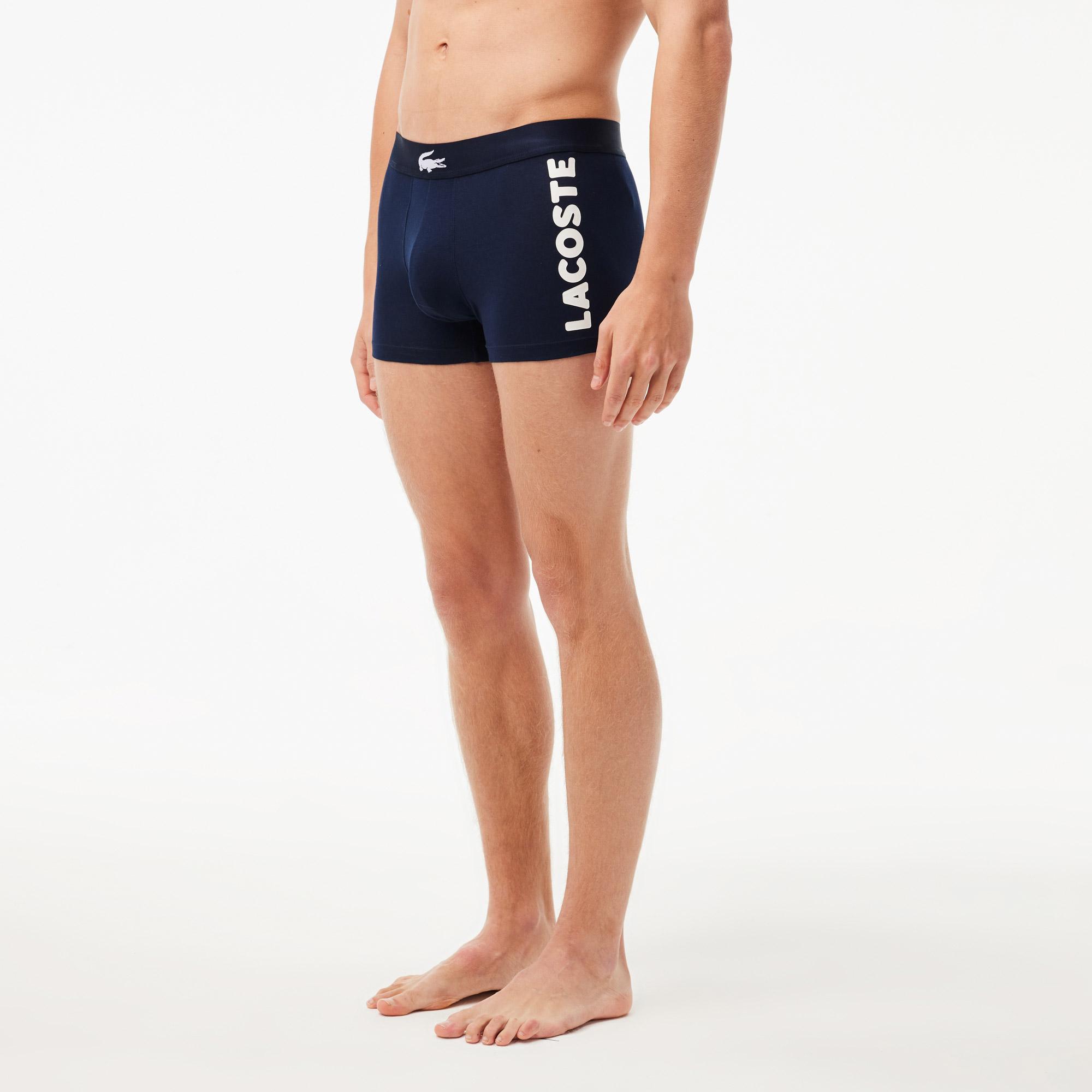 Lacoste Erkek 3'lü Lacivert Boxer