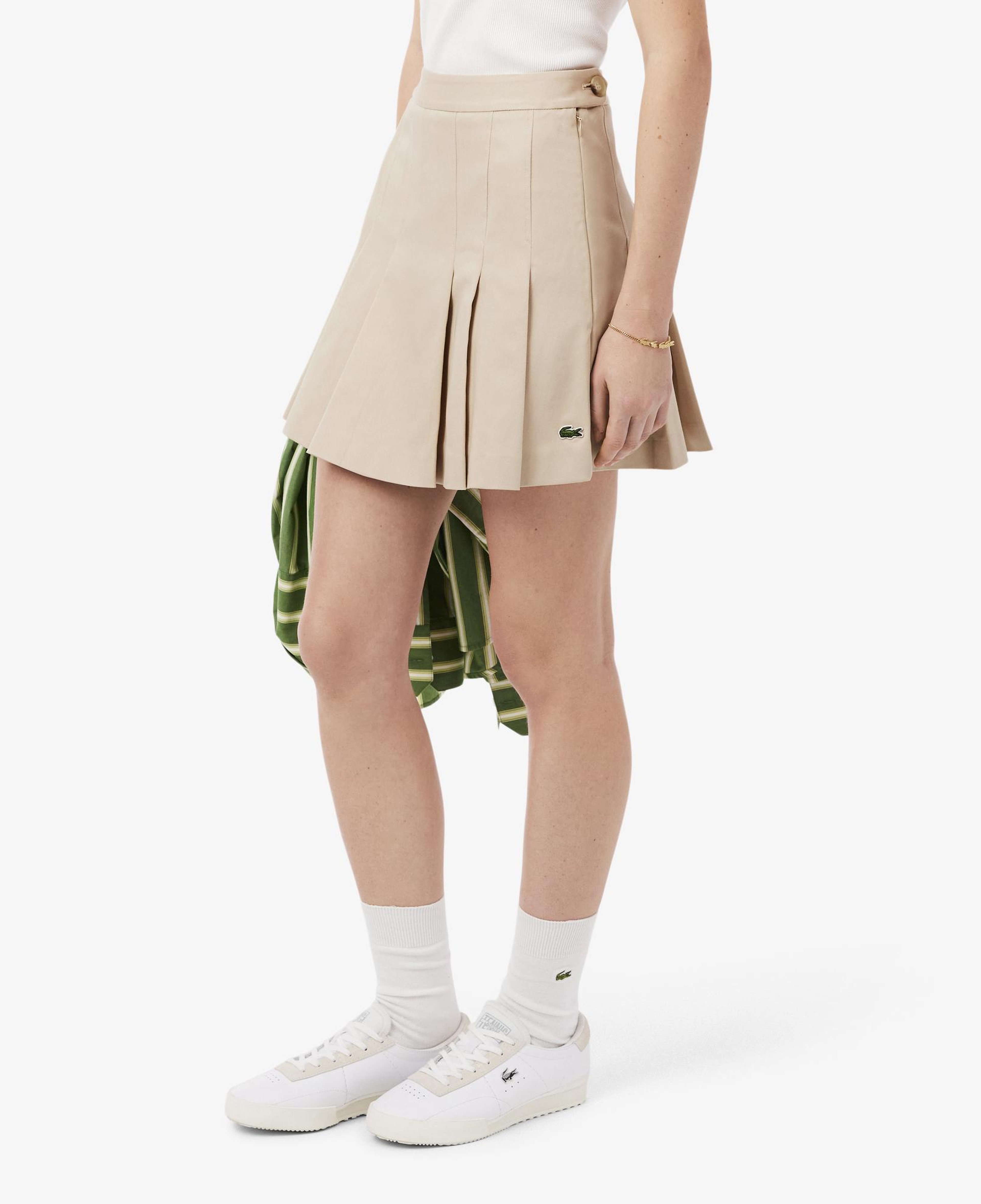 Kadın Flare Fit Bej Etek