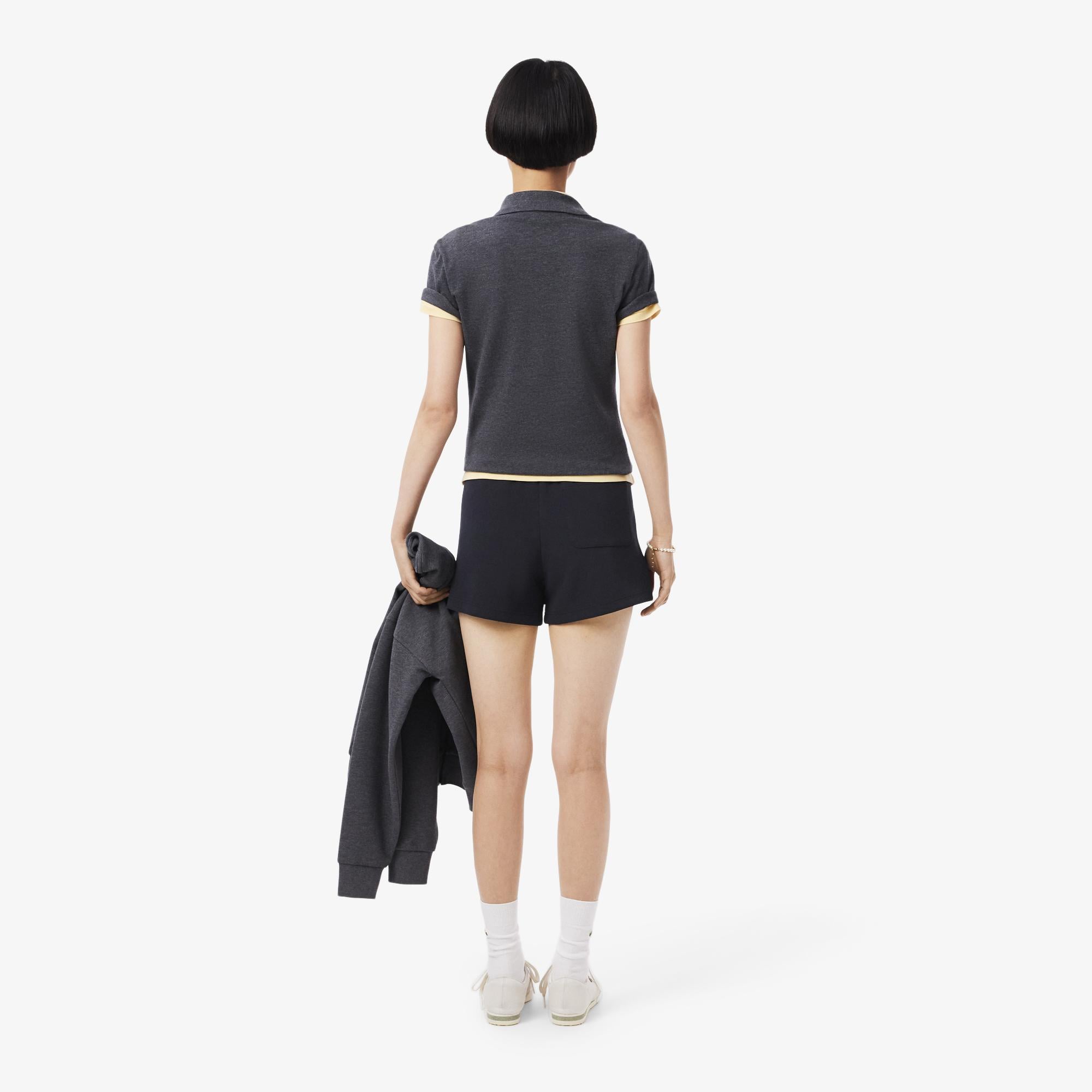Lacoste Kadın Relaxed Fit Lacivert Şort