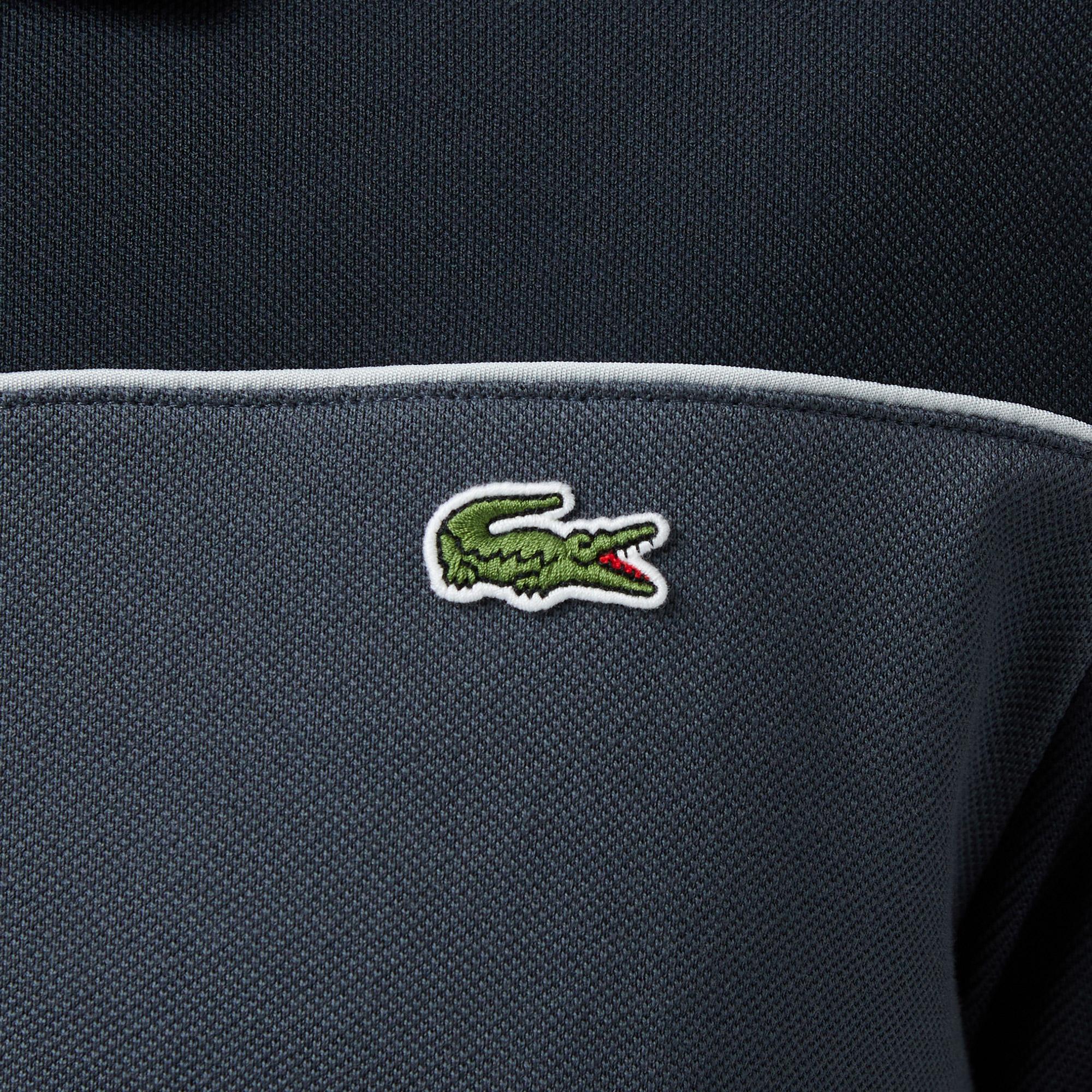 Lacoste Erkek Regular Fit Renk Bloklu Koyu Gri Polo