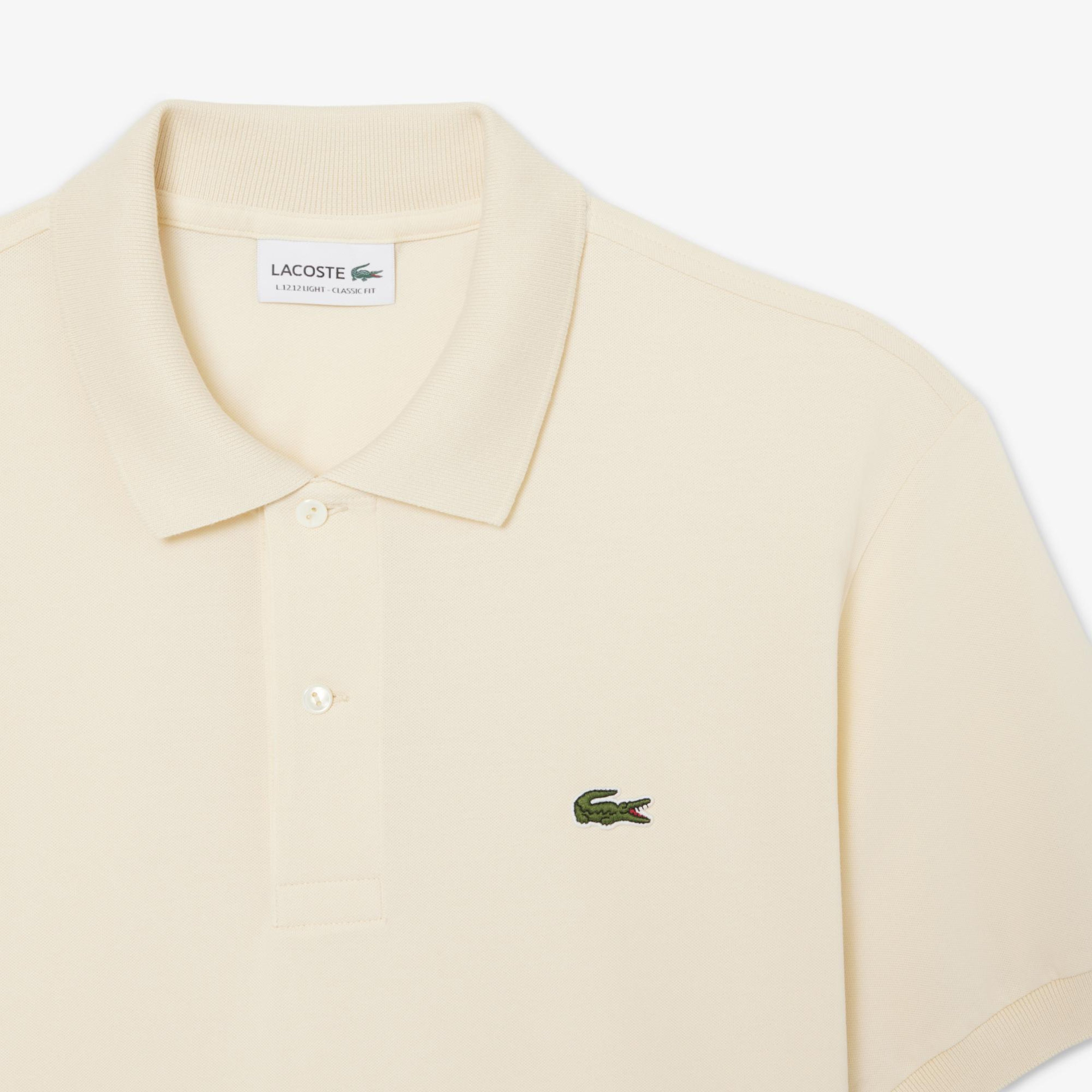 Lacoste L.12.12 Light Erkek Classic Fit Bej Polo
